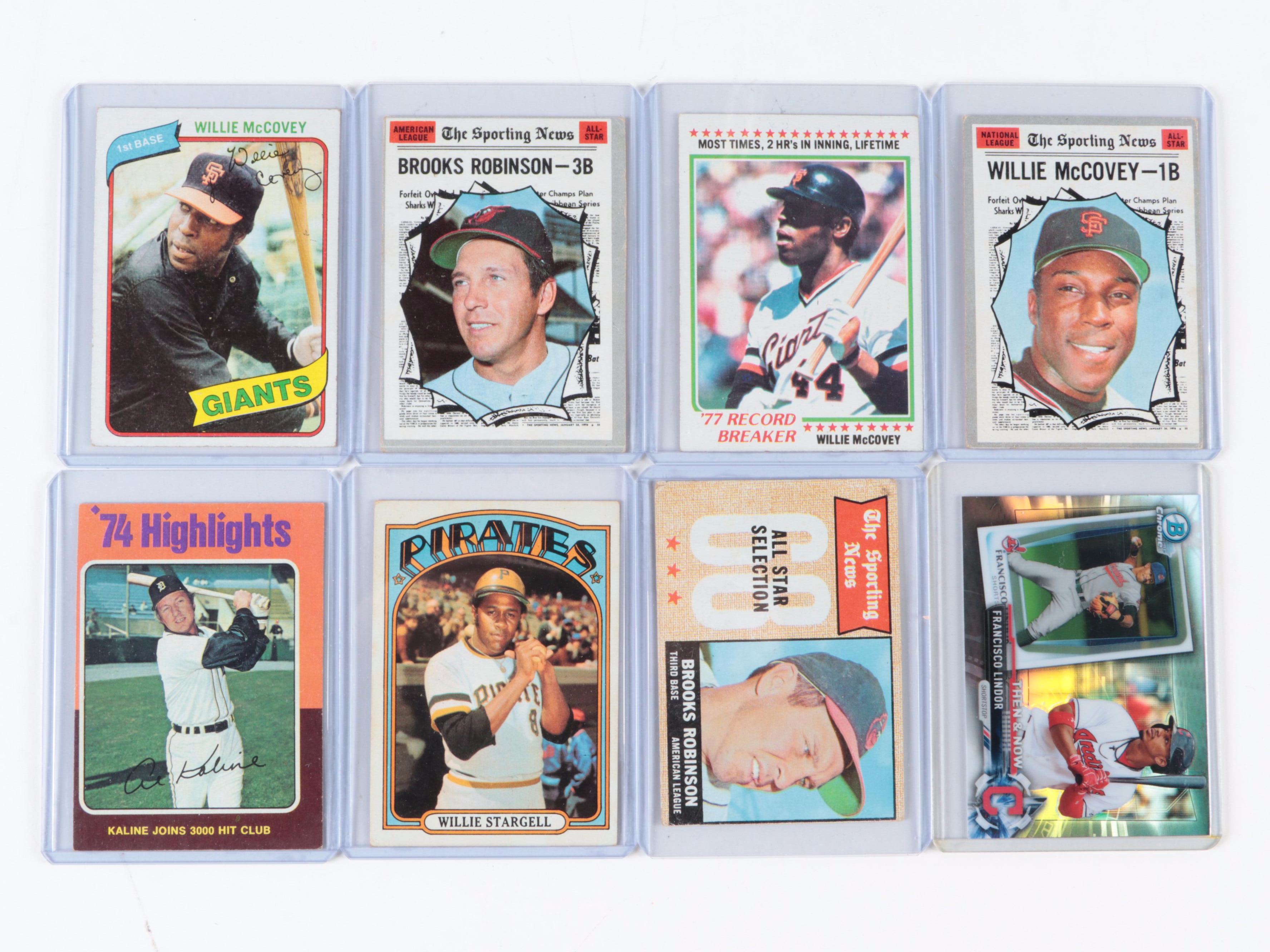Topps, More Baseball Cards Including Robinson, Stargell, Sosa, HOF, 1960s–2020s