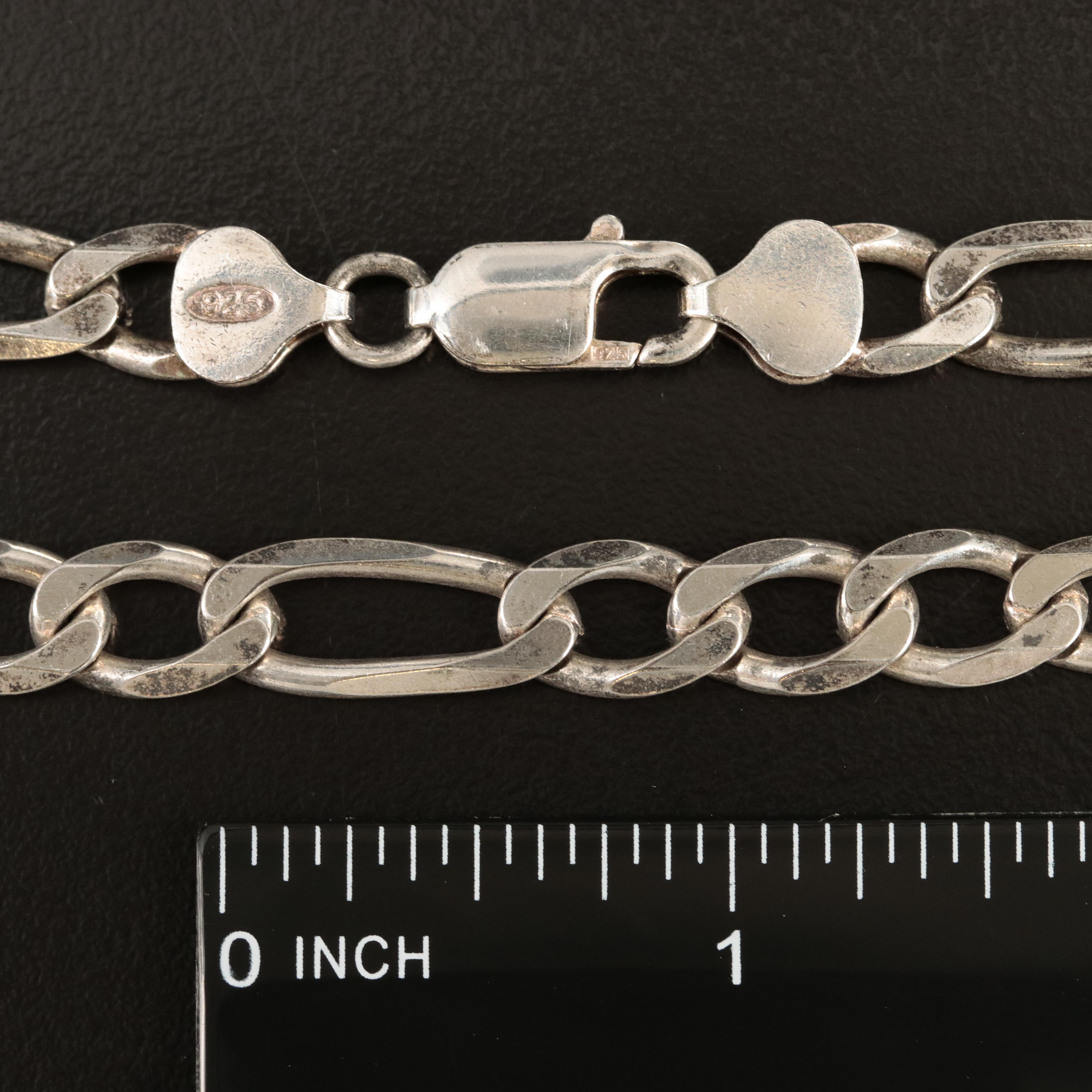 Italian Sterling Figaro Chain