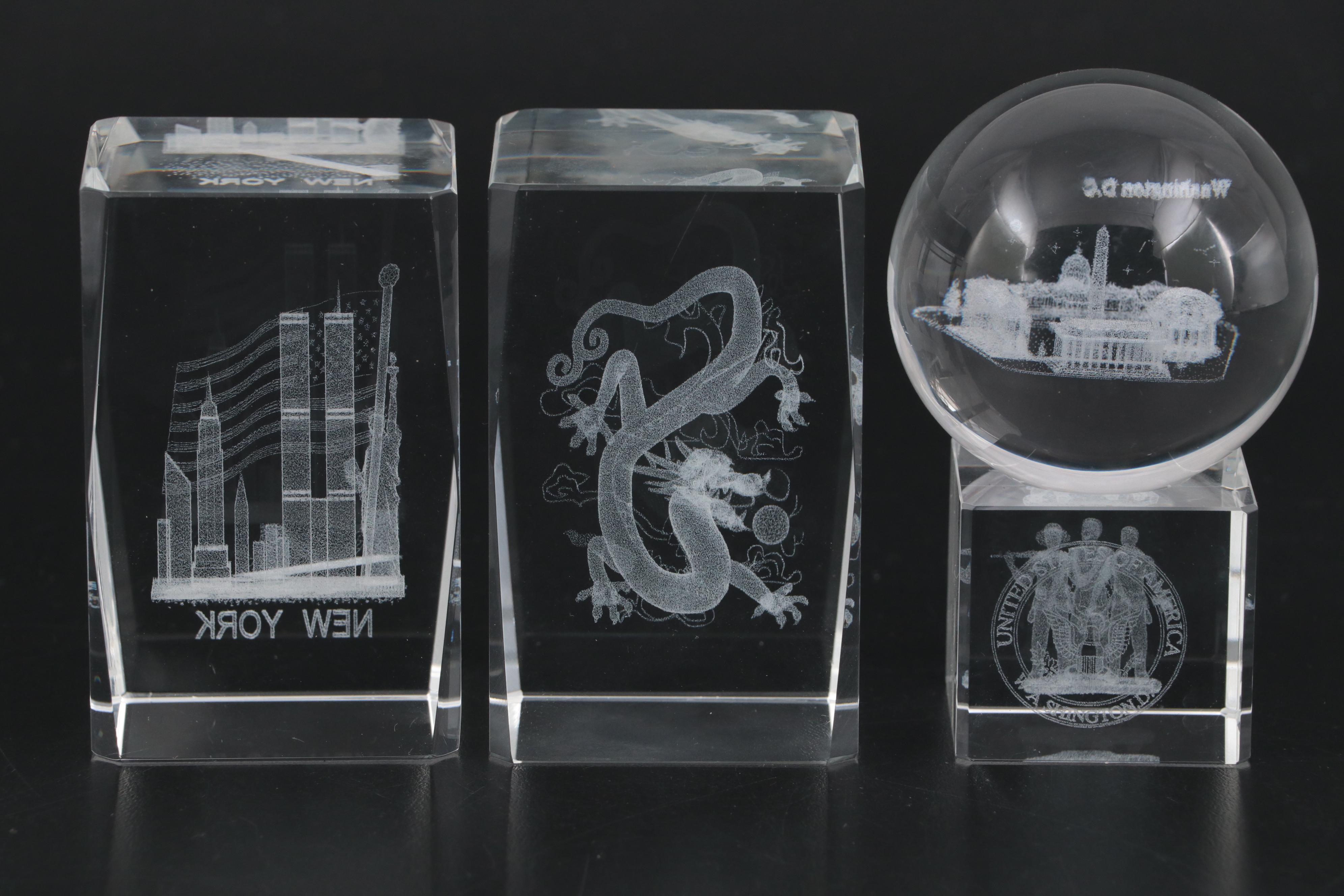Mats Jonasson and 3-D Laser Cut Crystal Paperweights
