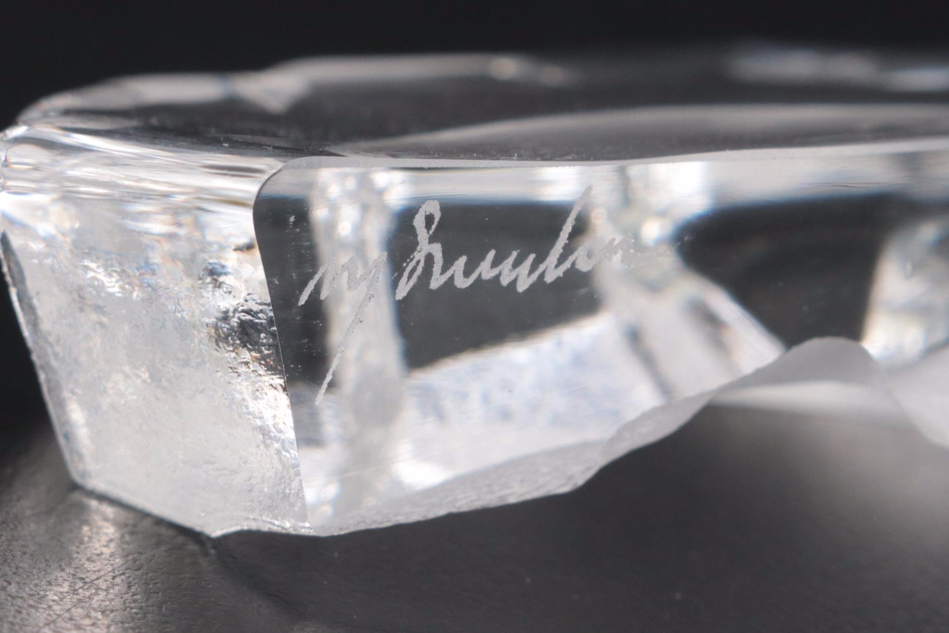 Mats Jonasson and 3-D Laser Cut Crystal Paperweights