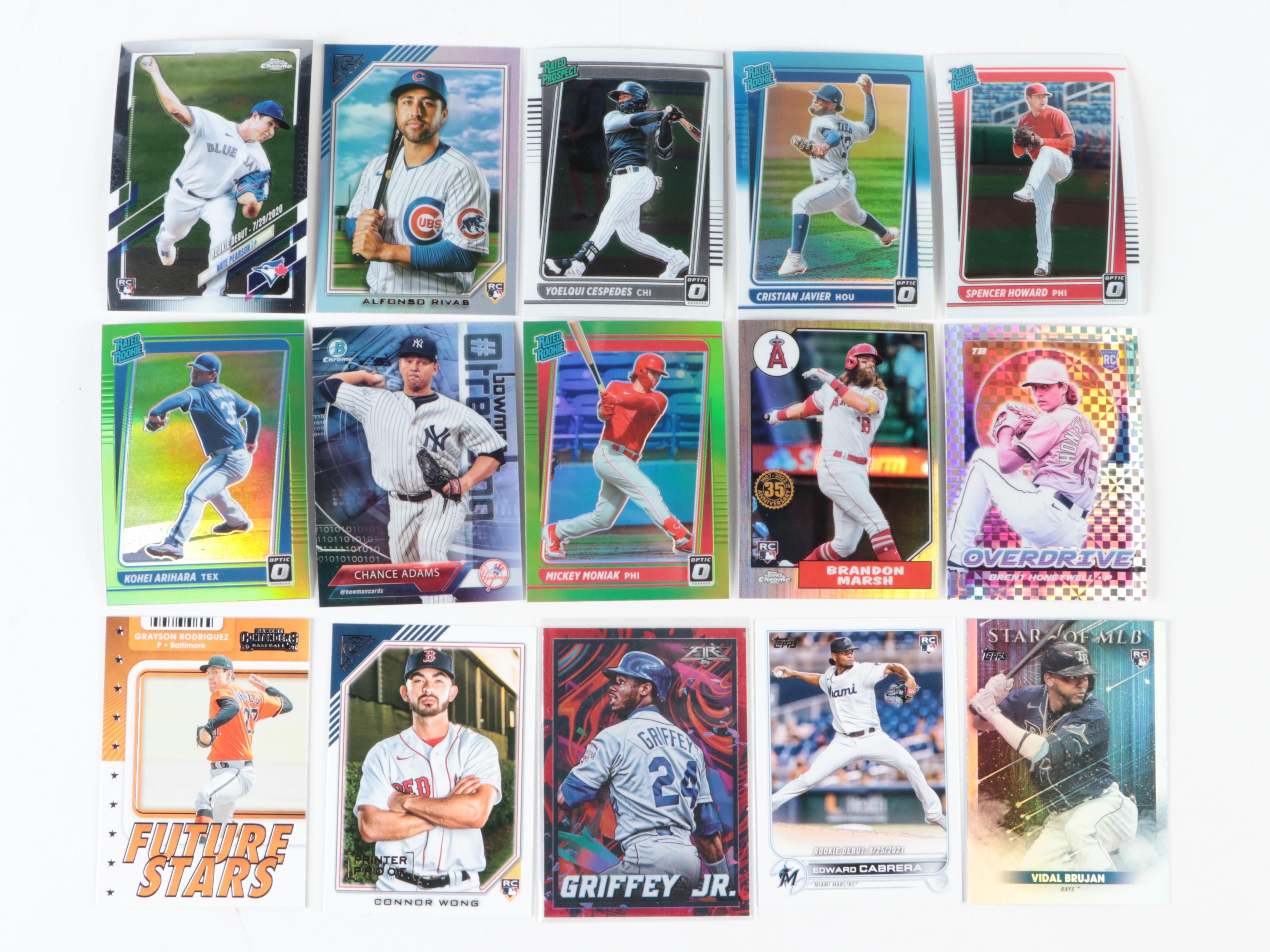 Topps, More Baseball Cards with Rookies, Jimenez, Marsh, Donaldson, 1970s–2020s