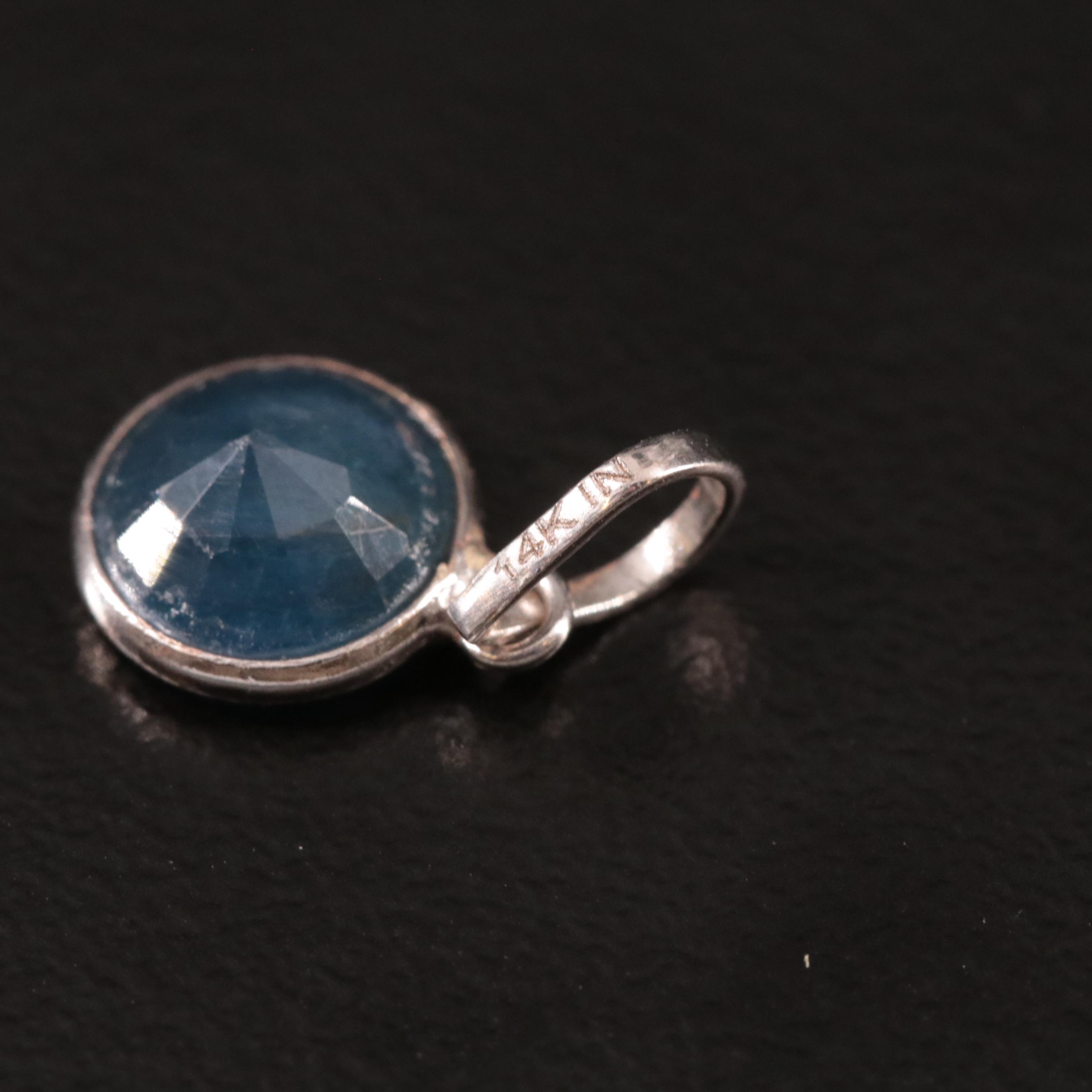 14K Filled Corundum Pendant