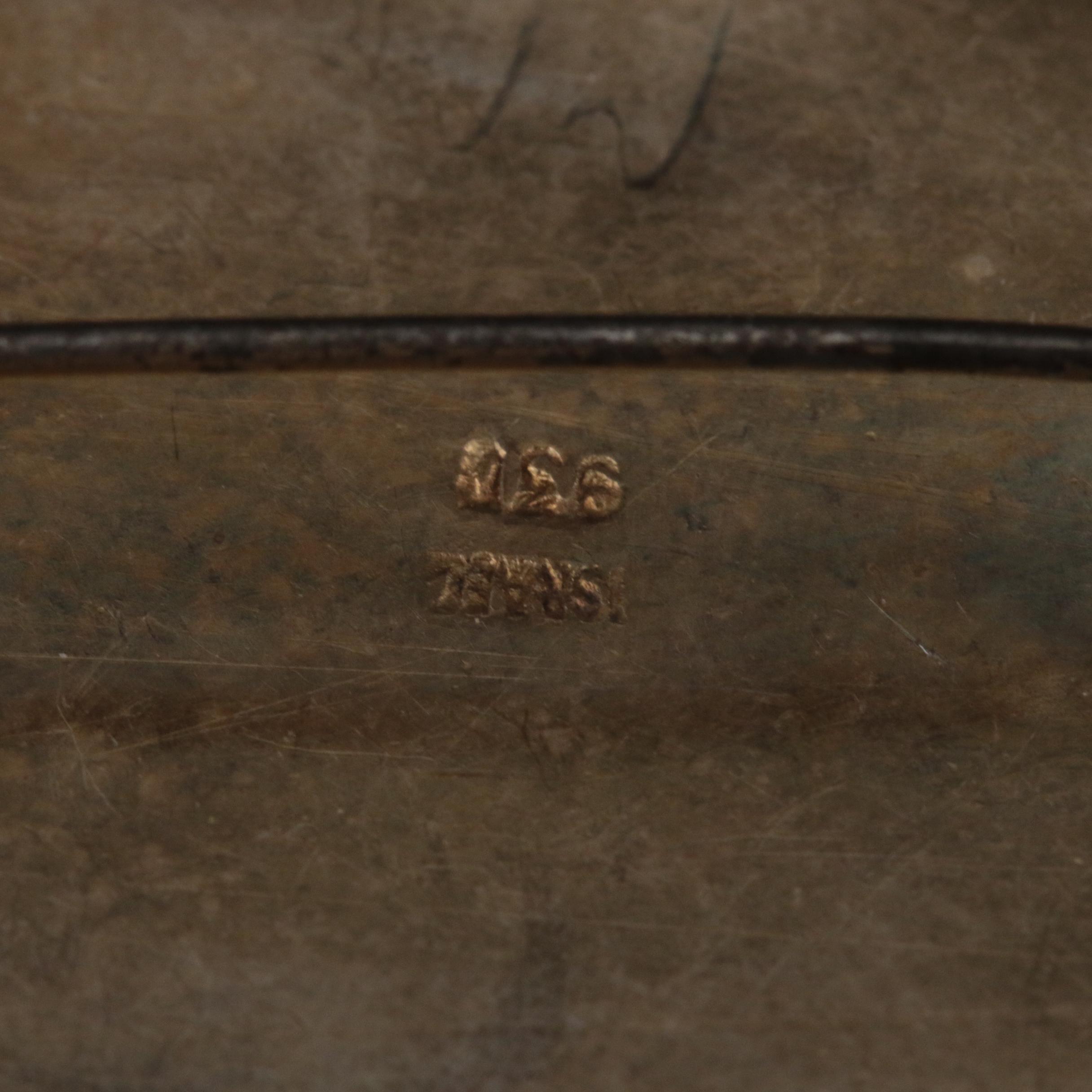 Israeli 930 Silver Eilat Stone Converter Brooch