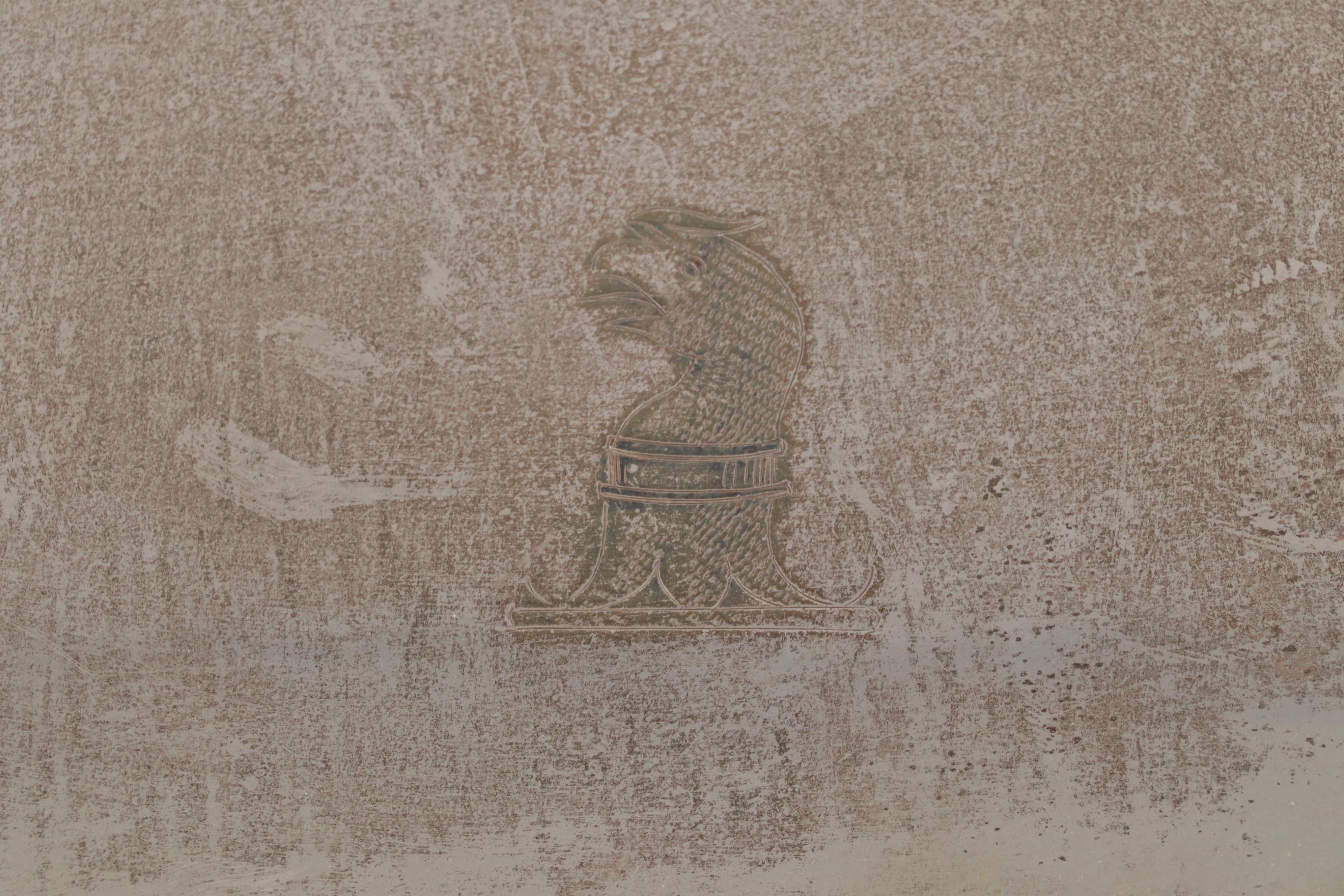 Sheffield Silver Plated Serpentine Gallery Trays with Pressed Crystal Dish