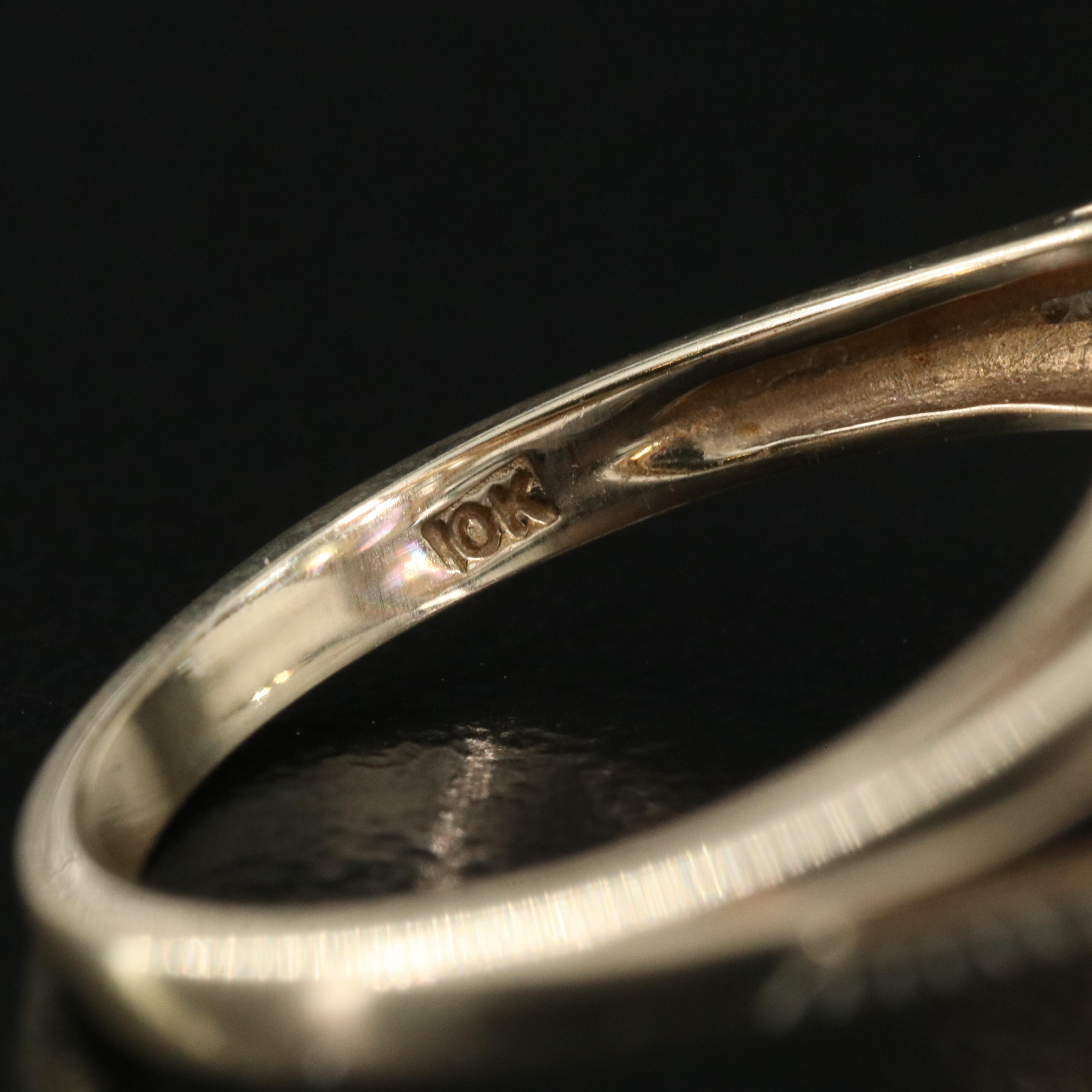 10K Peridot, Amethyst, Topaz, Garnet, Citrine and Diamond Ring