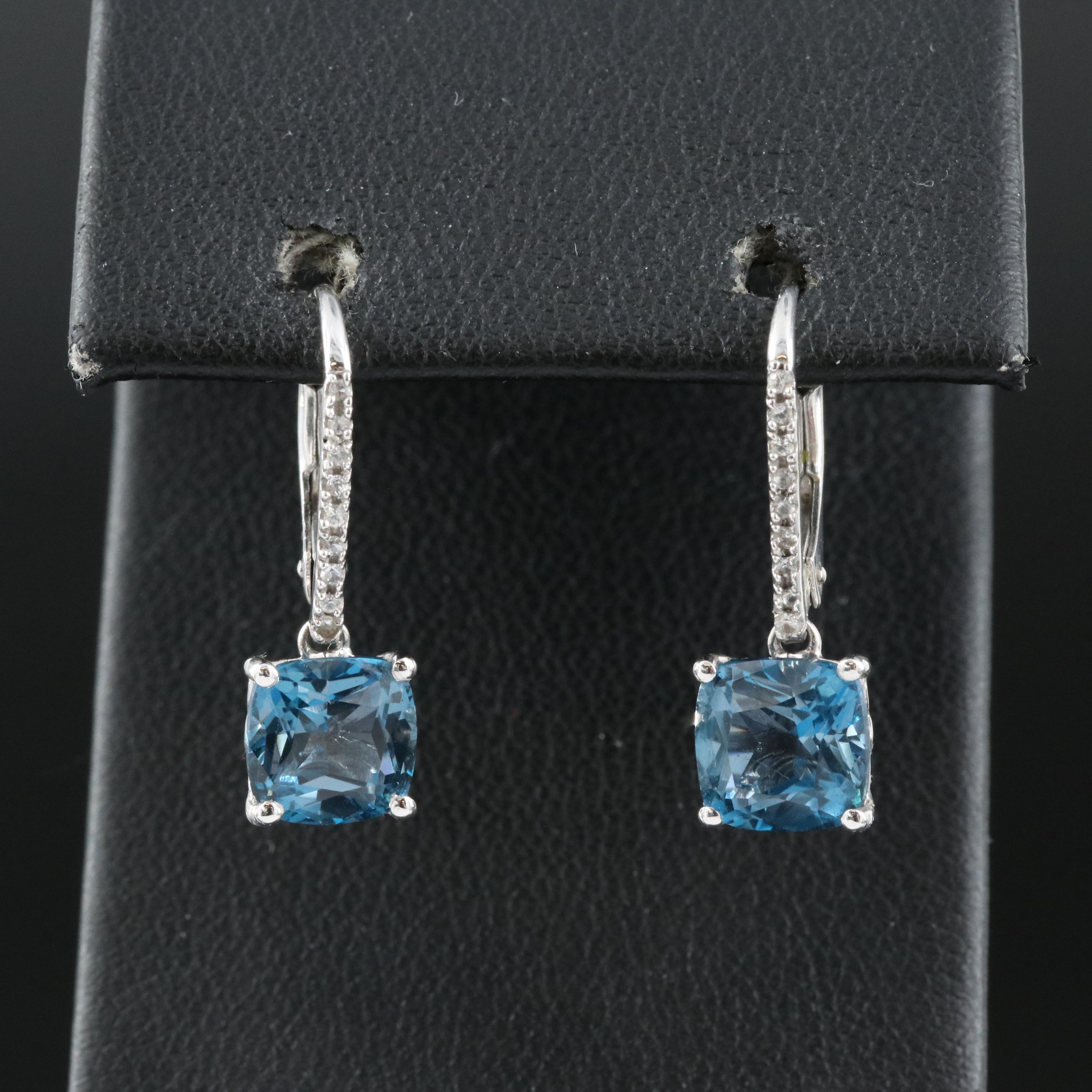 14K Topaz Earrings