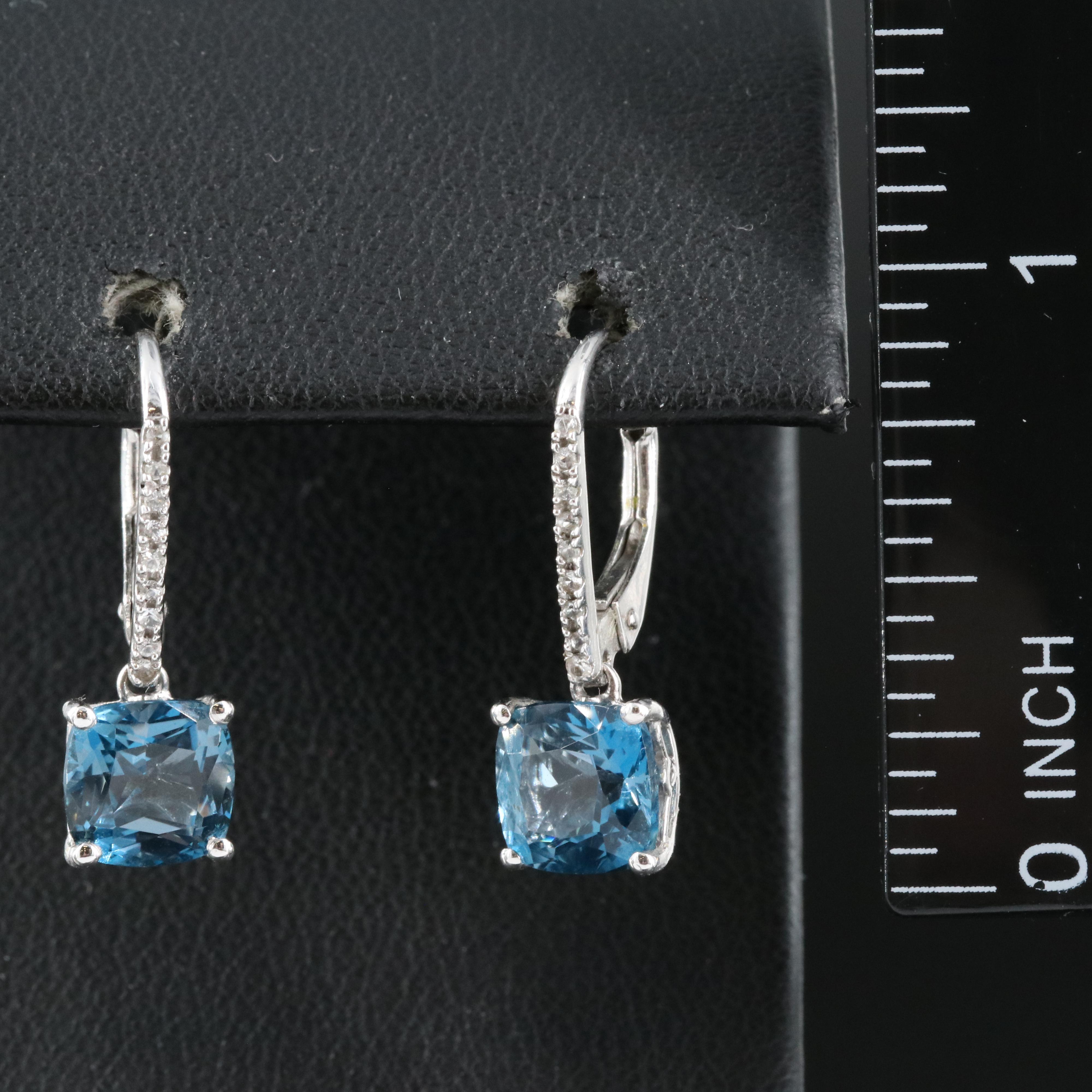 14K Topaz Earrings