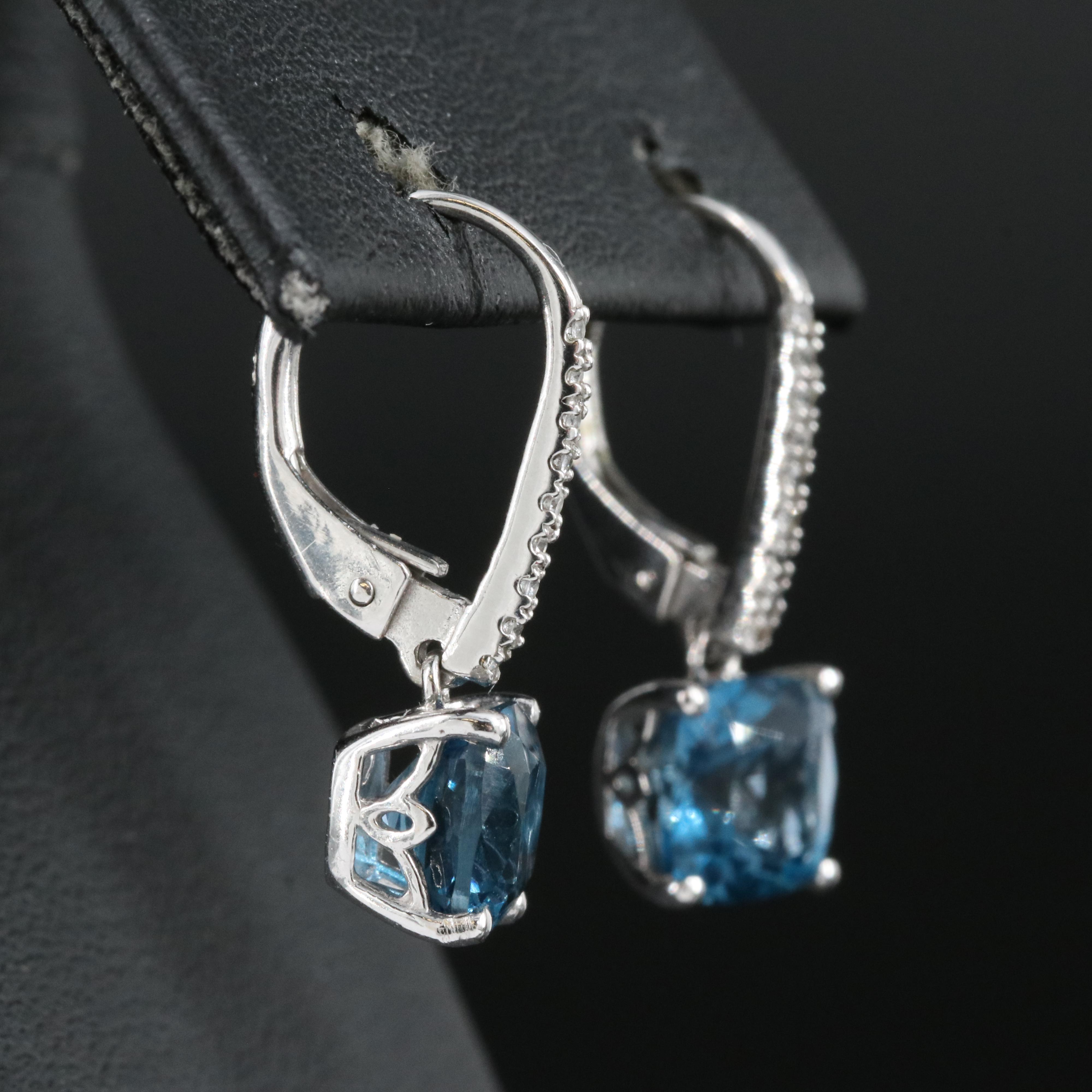 14K Topaz Earrings