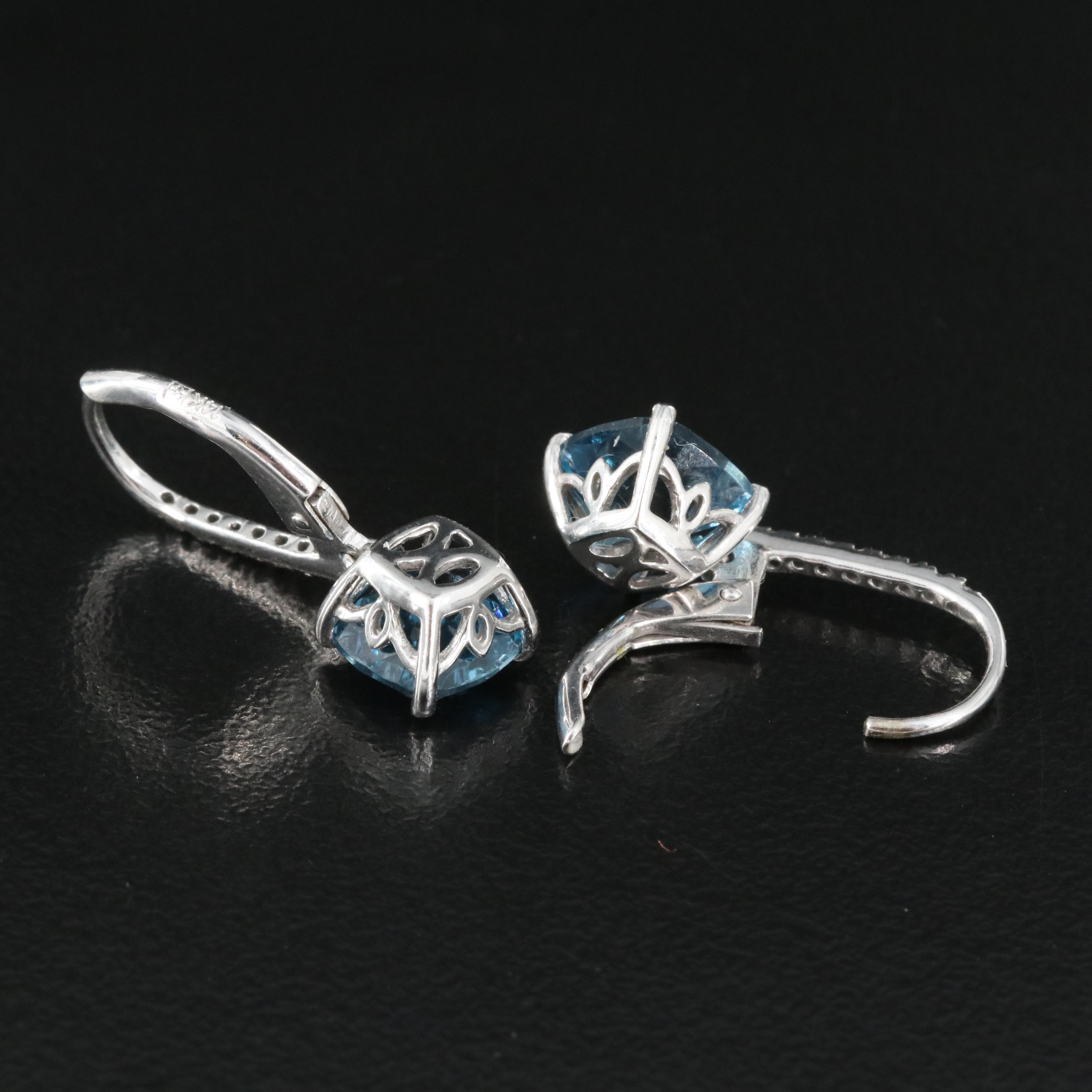 14K Topaz Earrings