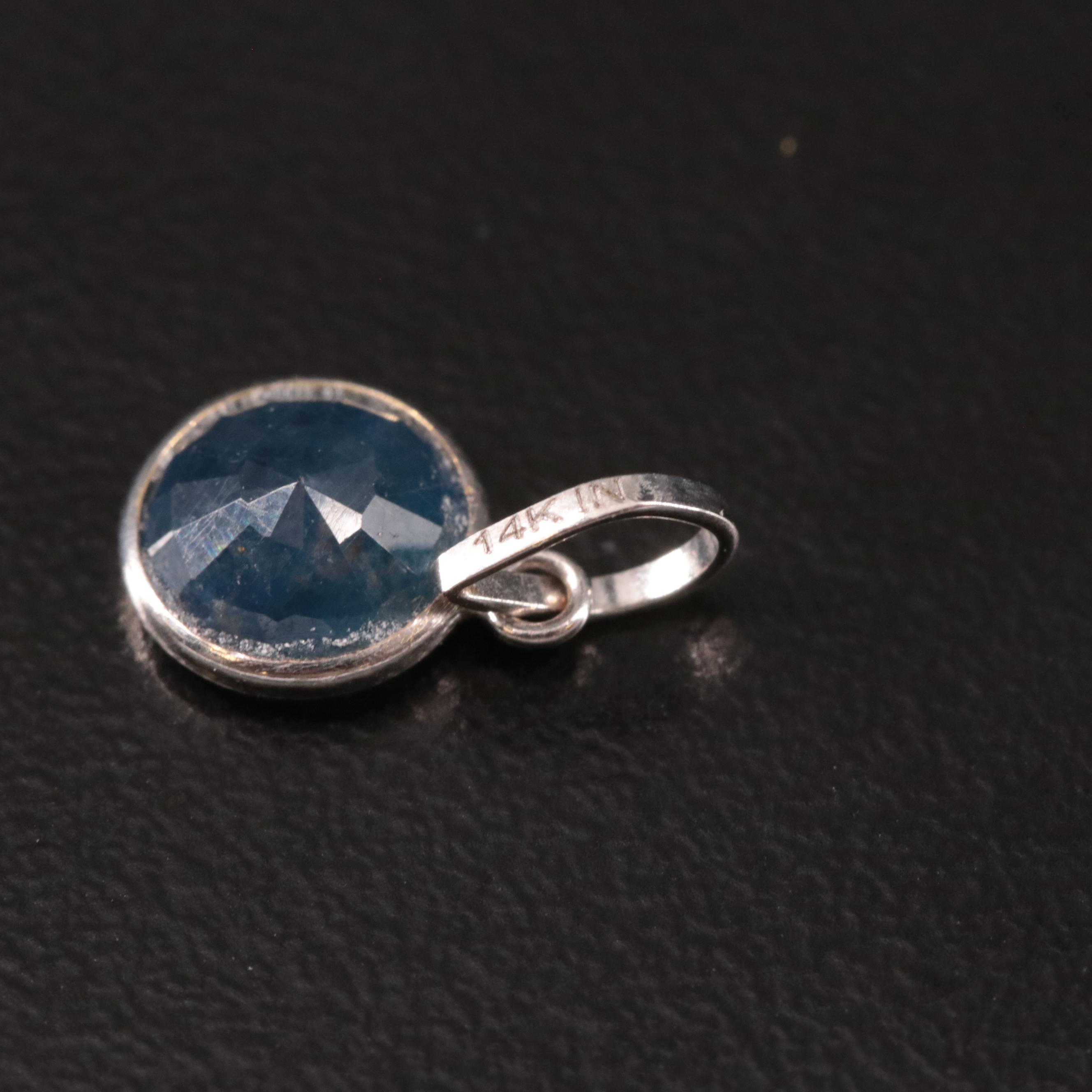 14K Filled Corundum Pendant