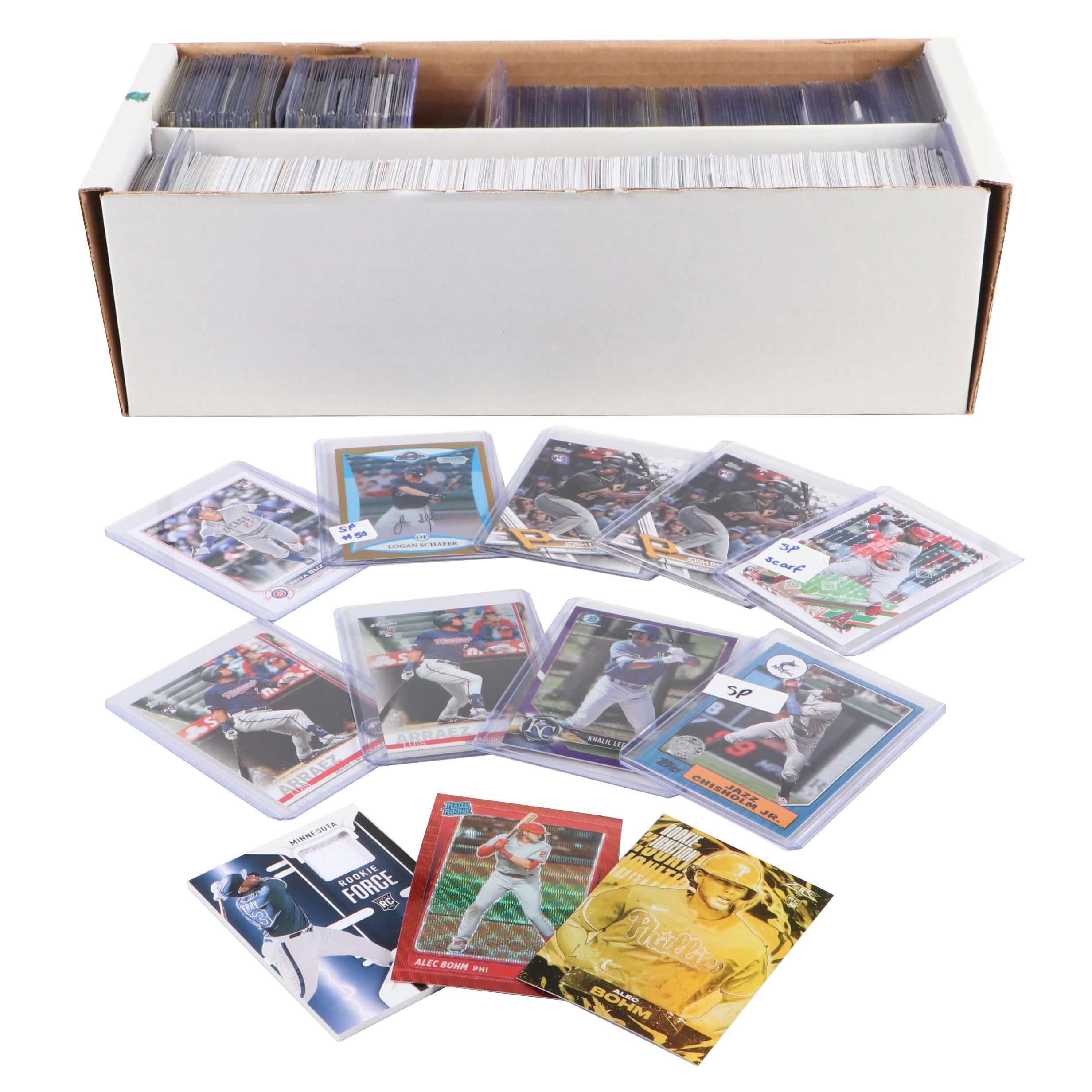 Topps, More Baseball Cards with Signed Rookies, Adell, Bell, Bohm, 2000s–2020s