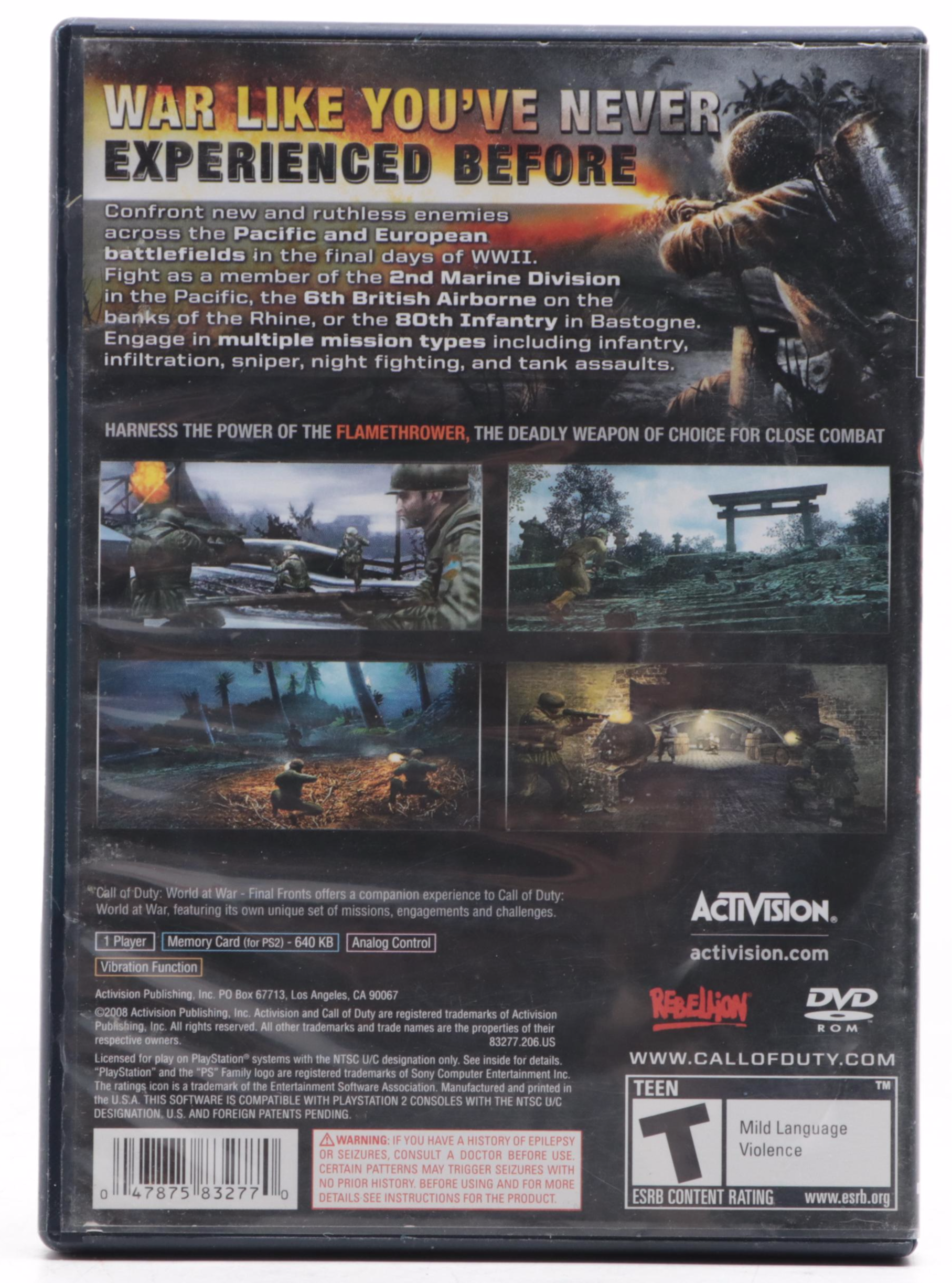 Sony Playstation 2 and Computer Video Games Including "Call of Duty"