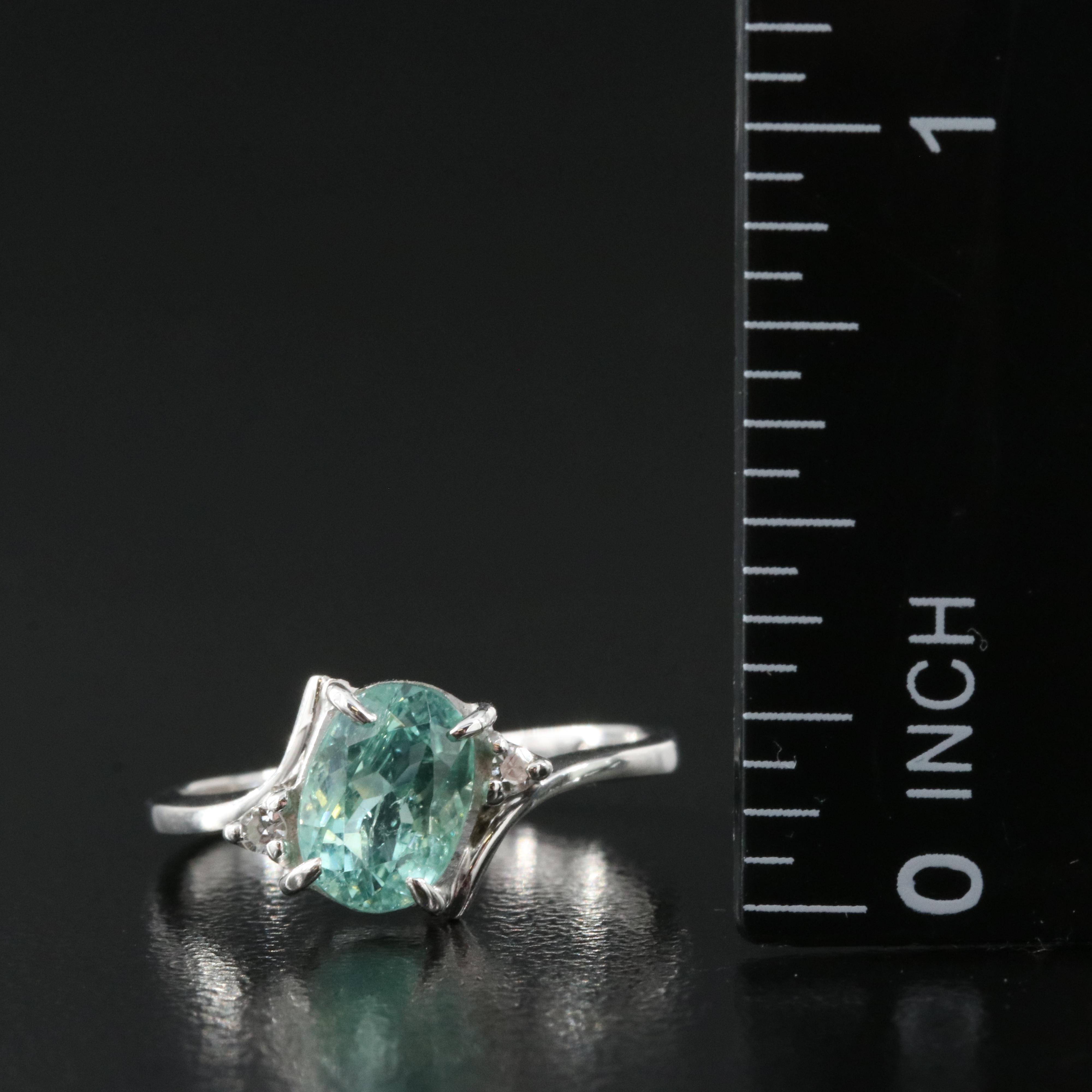 14K Tourmaline and Diamond Ring