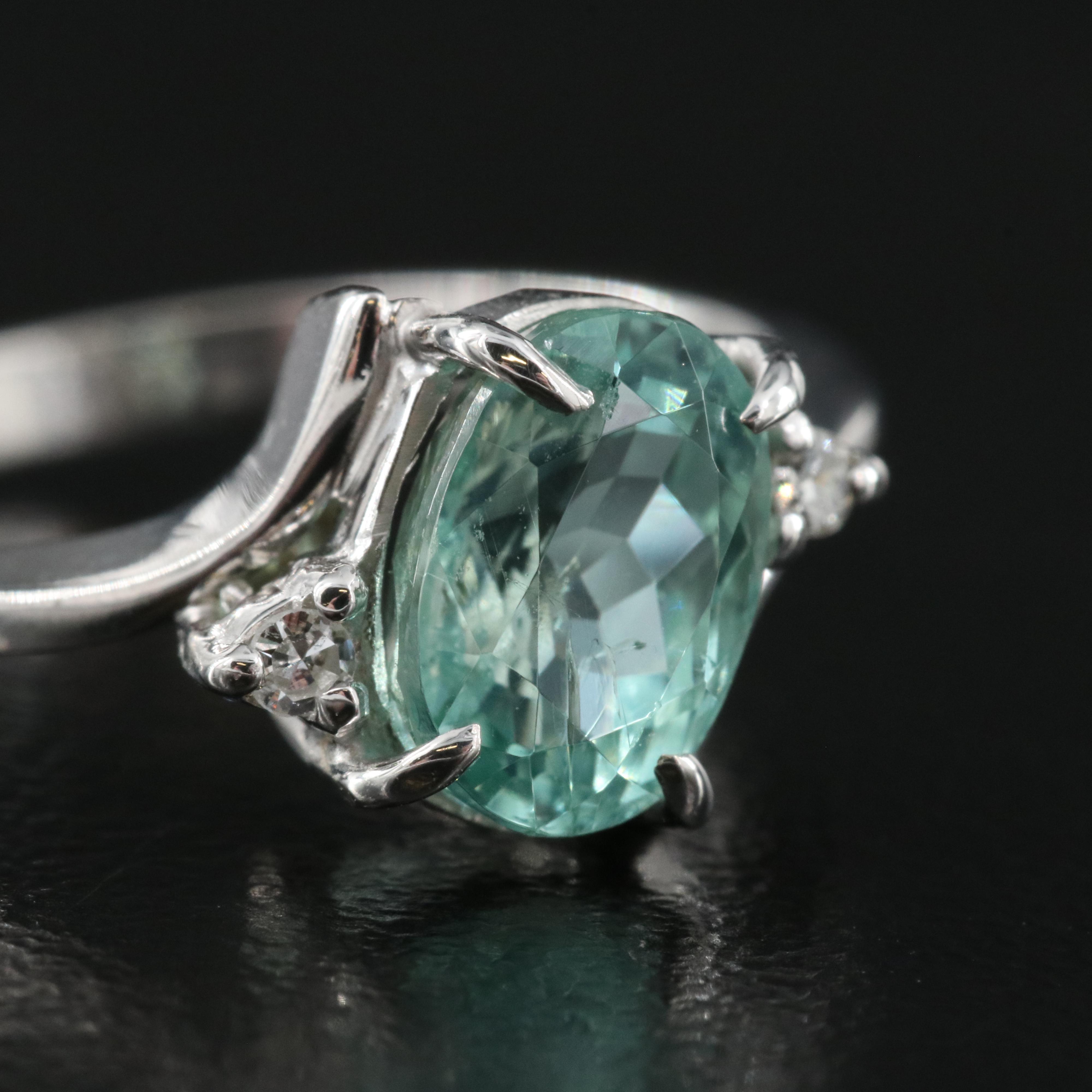 14K Tourmaline and Diamond Ring