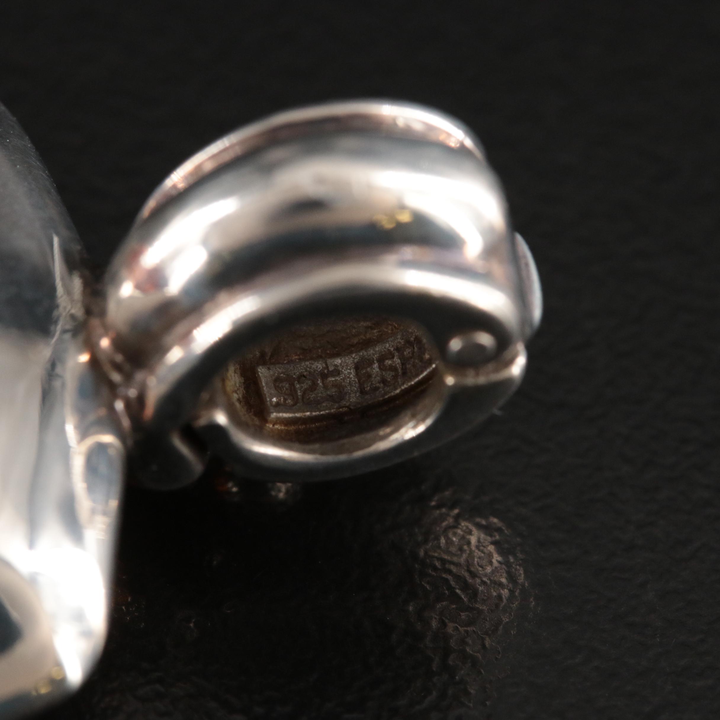 Joseph Esposito Sterling Amber Enhancer Pendant