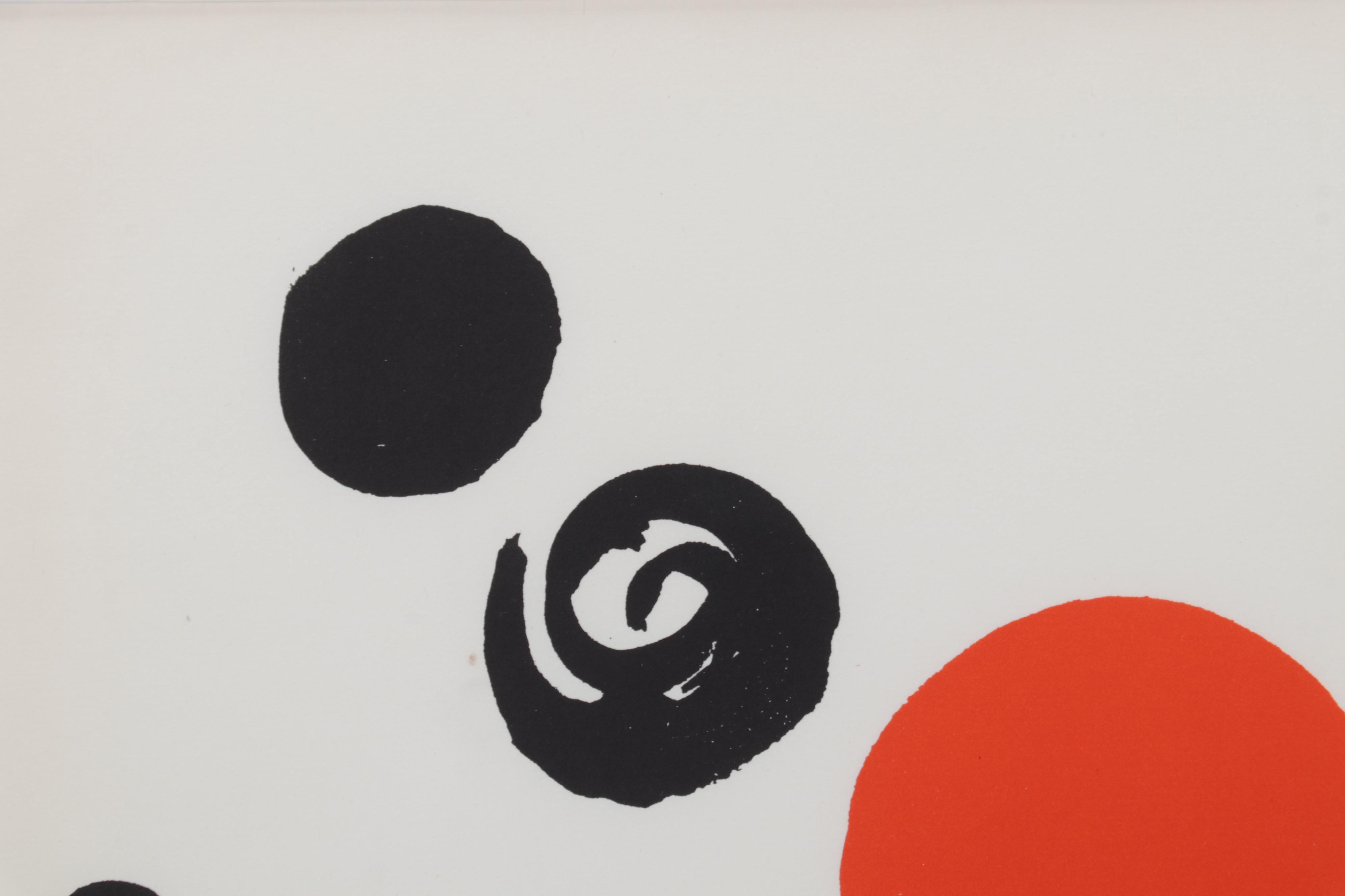 Lithograph After Alexander Calder From Musée National Exposition Catalog, 1965