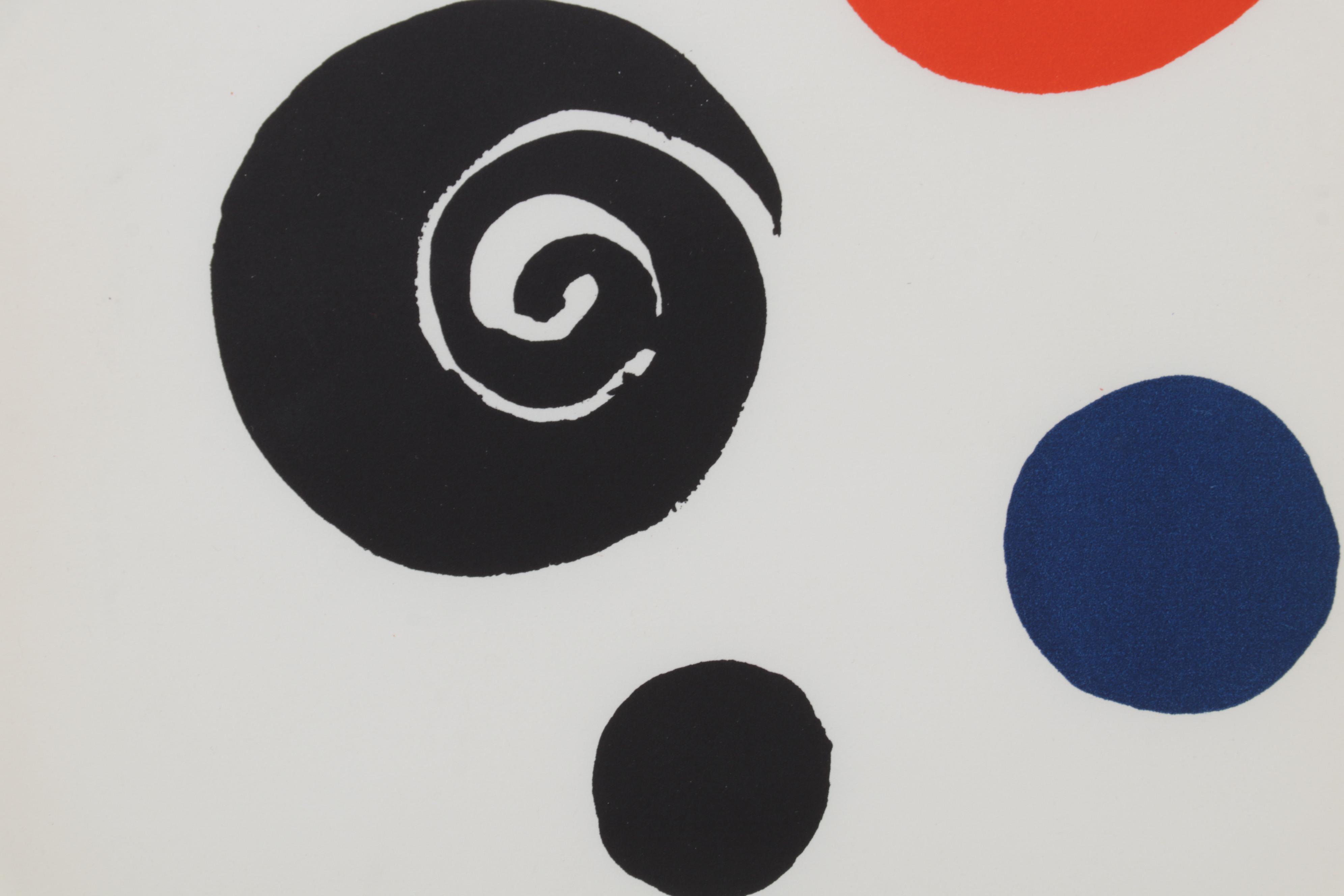 Lithograph After Alexander Calder From Musée National Exposition Catalog, 1965