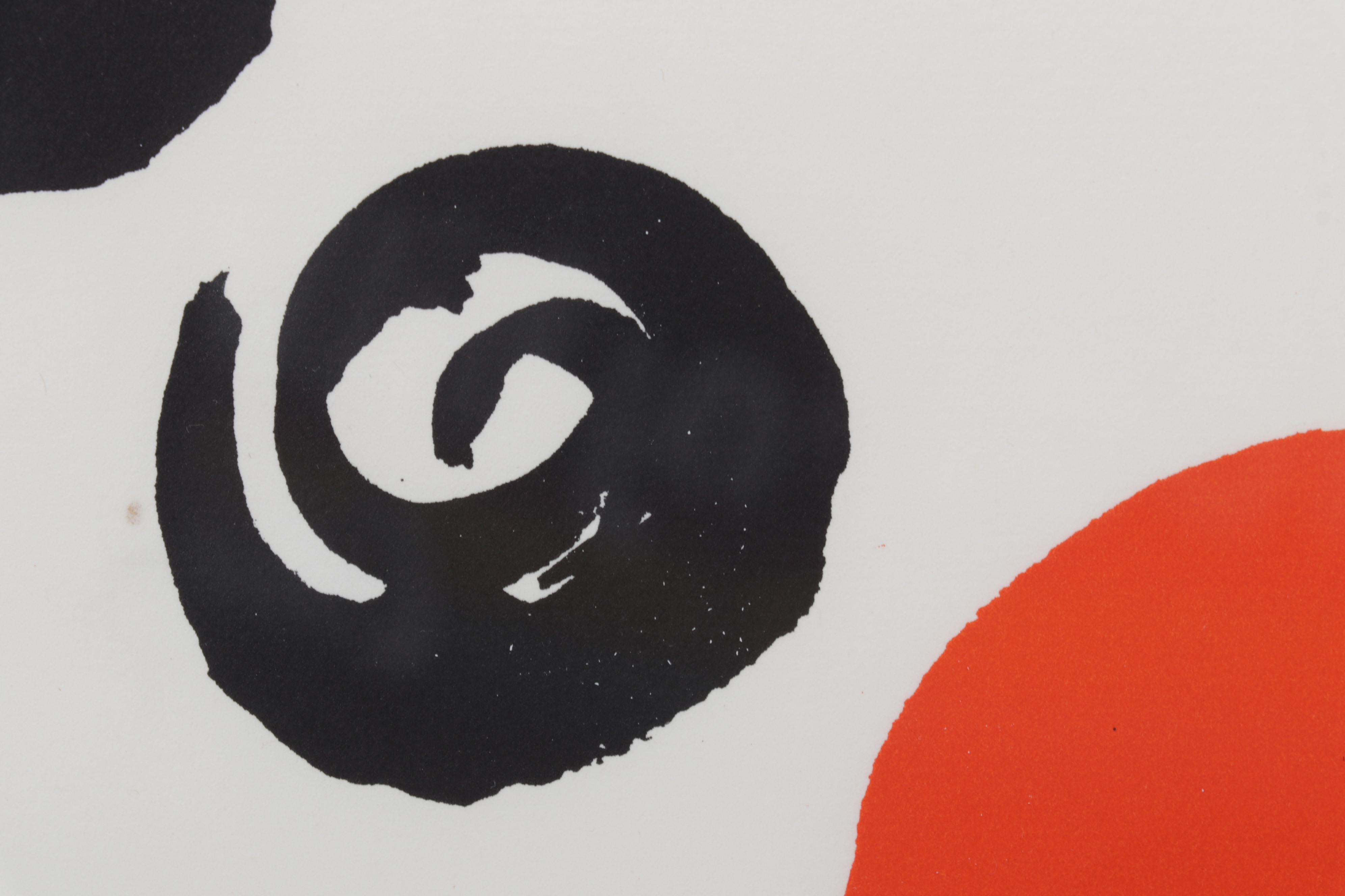 Lithograph After Alexander Calder From Musée National Exposition Catalog, 1965