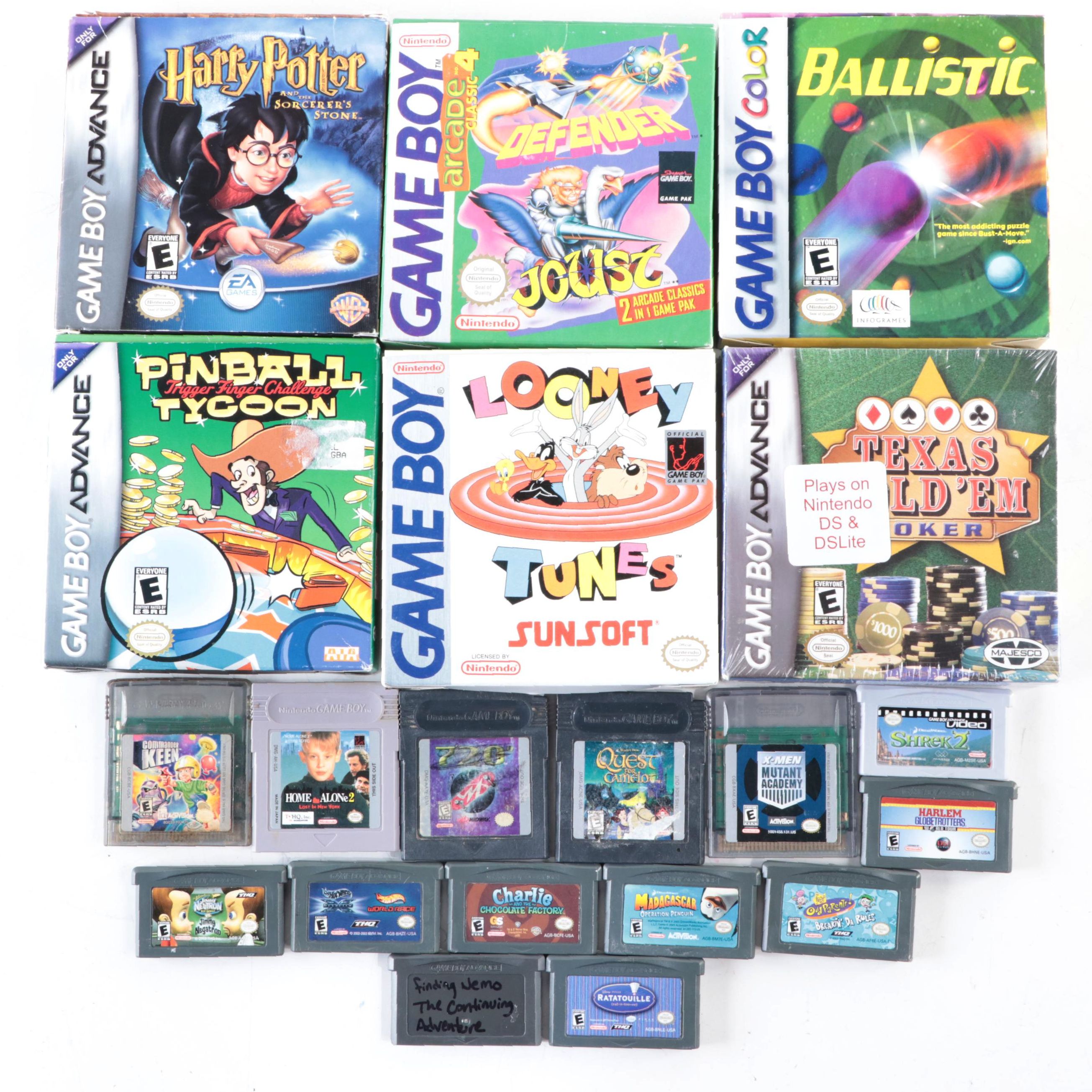 Gameboy and Gameboy Advance Games Including "Looney Tunes"