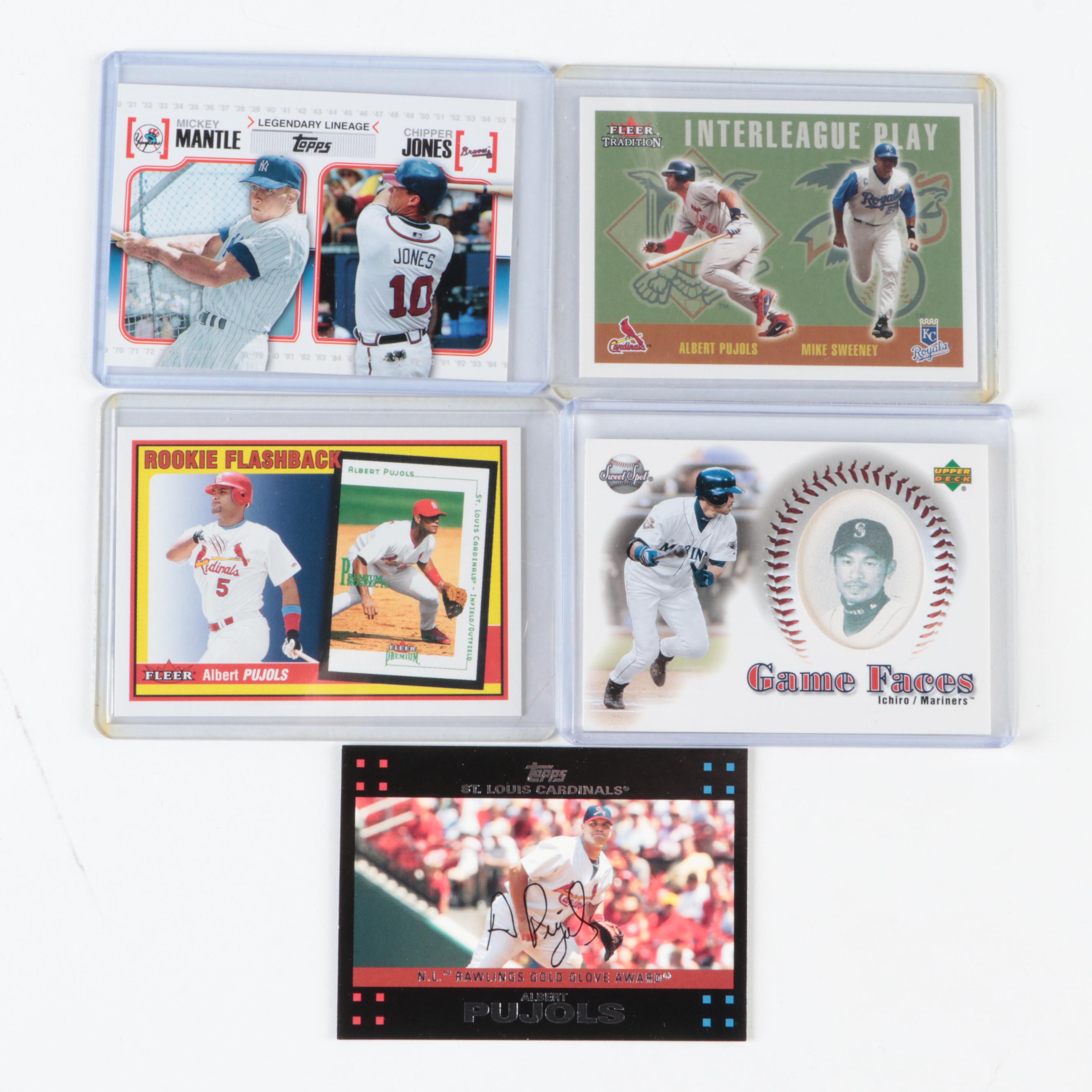 Topps, More Baseball Cards with Jones and Ichiro Rookies, Pujols, 1990s–2000s