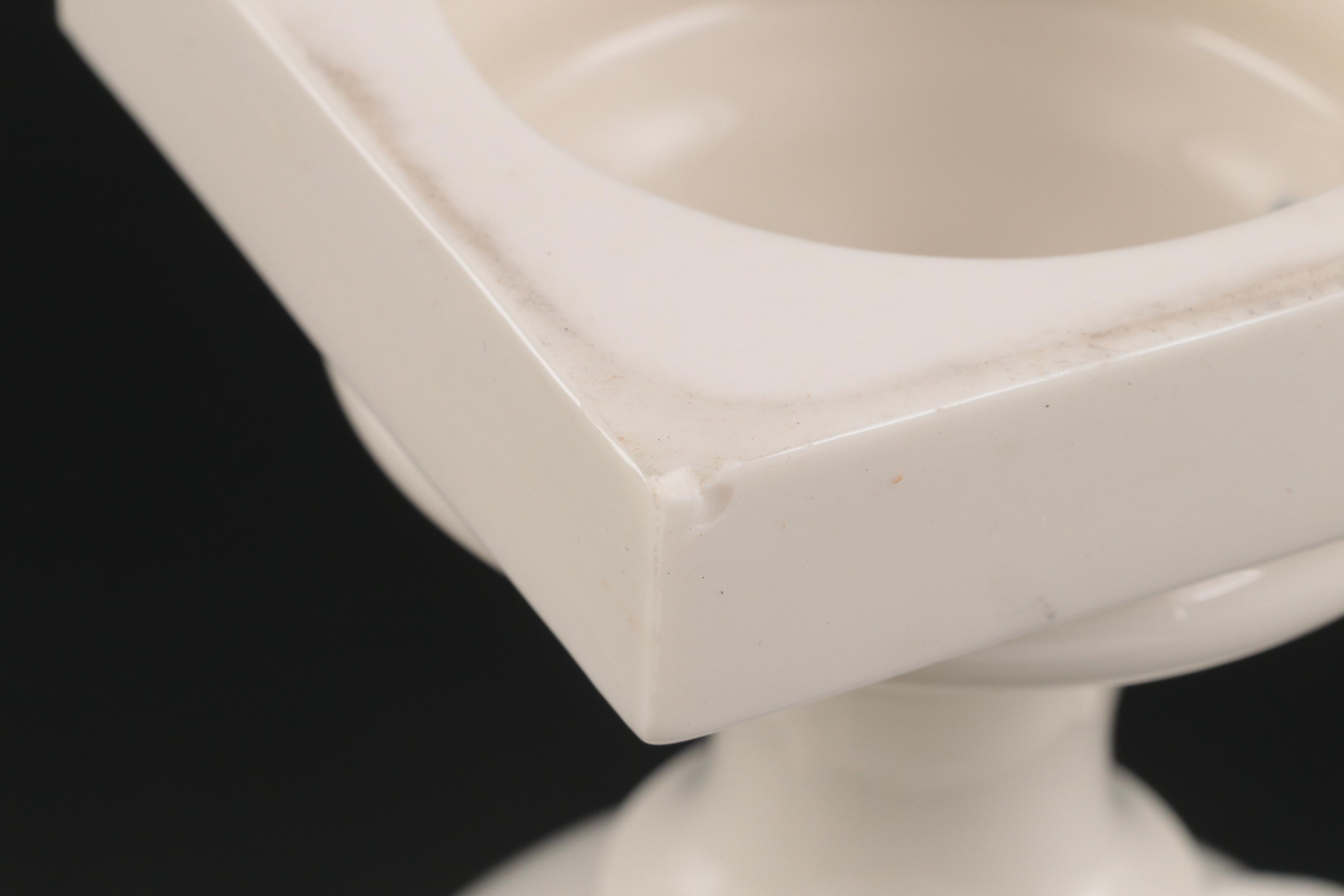 Lenox Bone China Empire Style Swan Trophy Vase and Acanthus Leaf Candy Dish