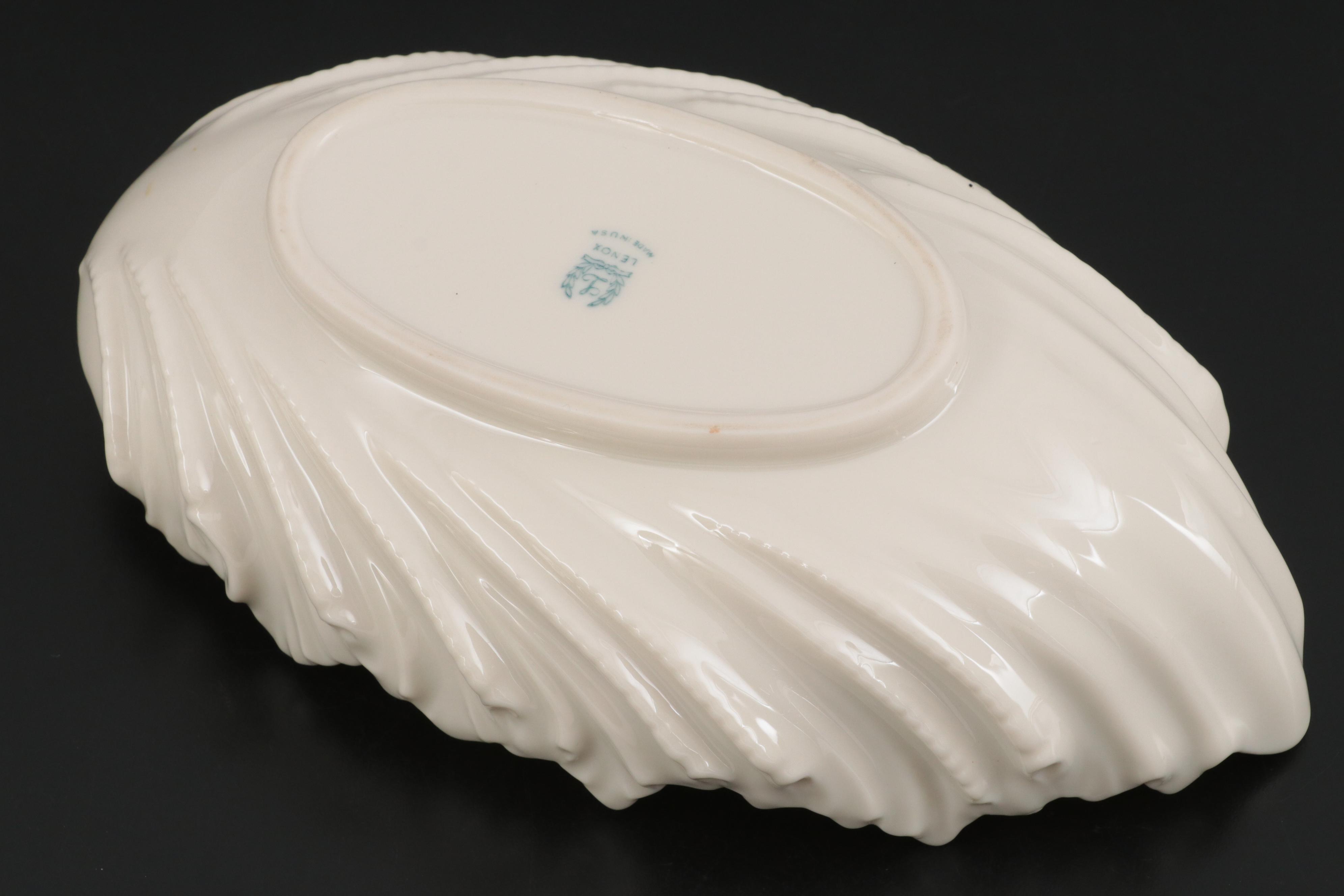 Lenox Bone China Empire Style Swan Trophy Vase and Acanthus Leaf Candy Dish