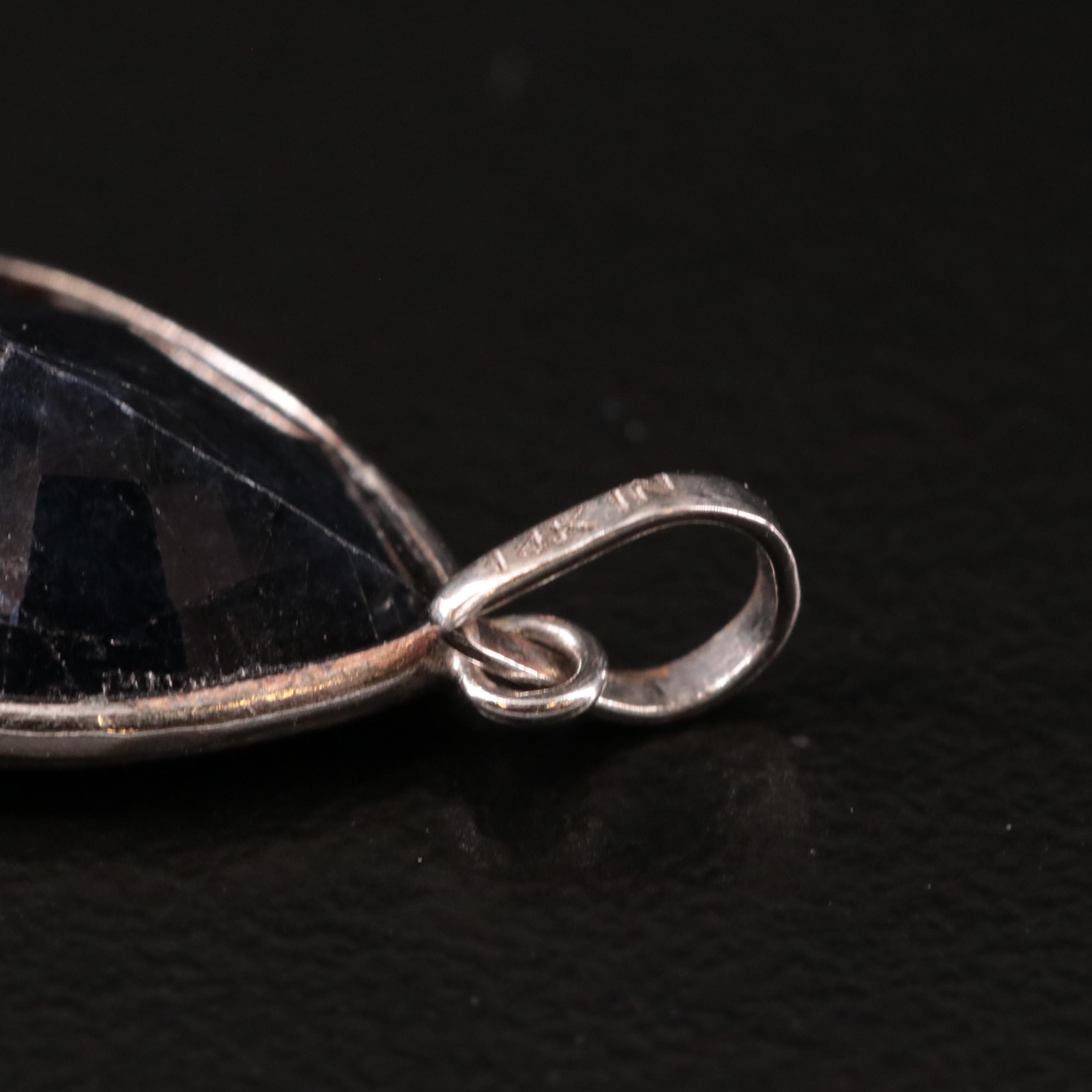 14K Filled Corundum Pendant