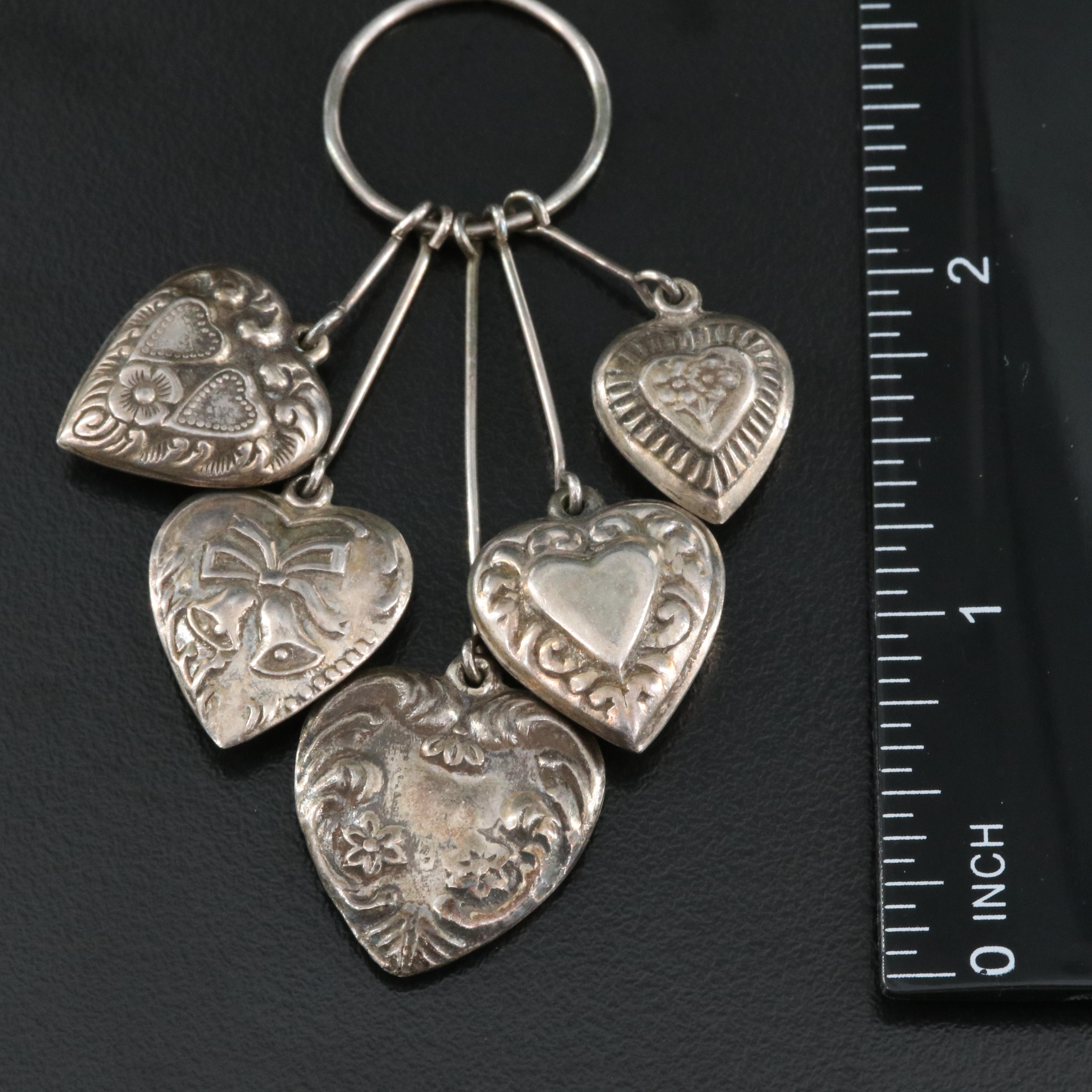 Italian Sterling Puffy Heart Pendant Necklace