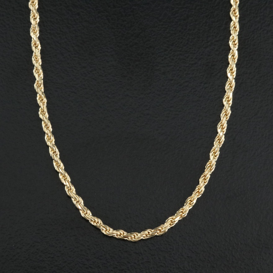 Italian Sterling Rope Chain