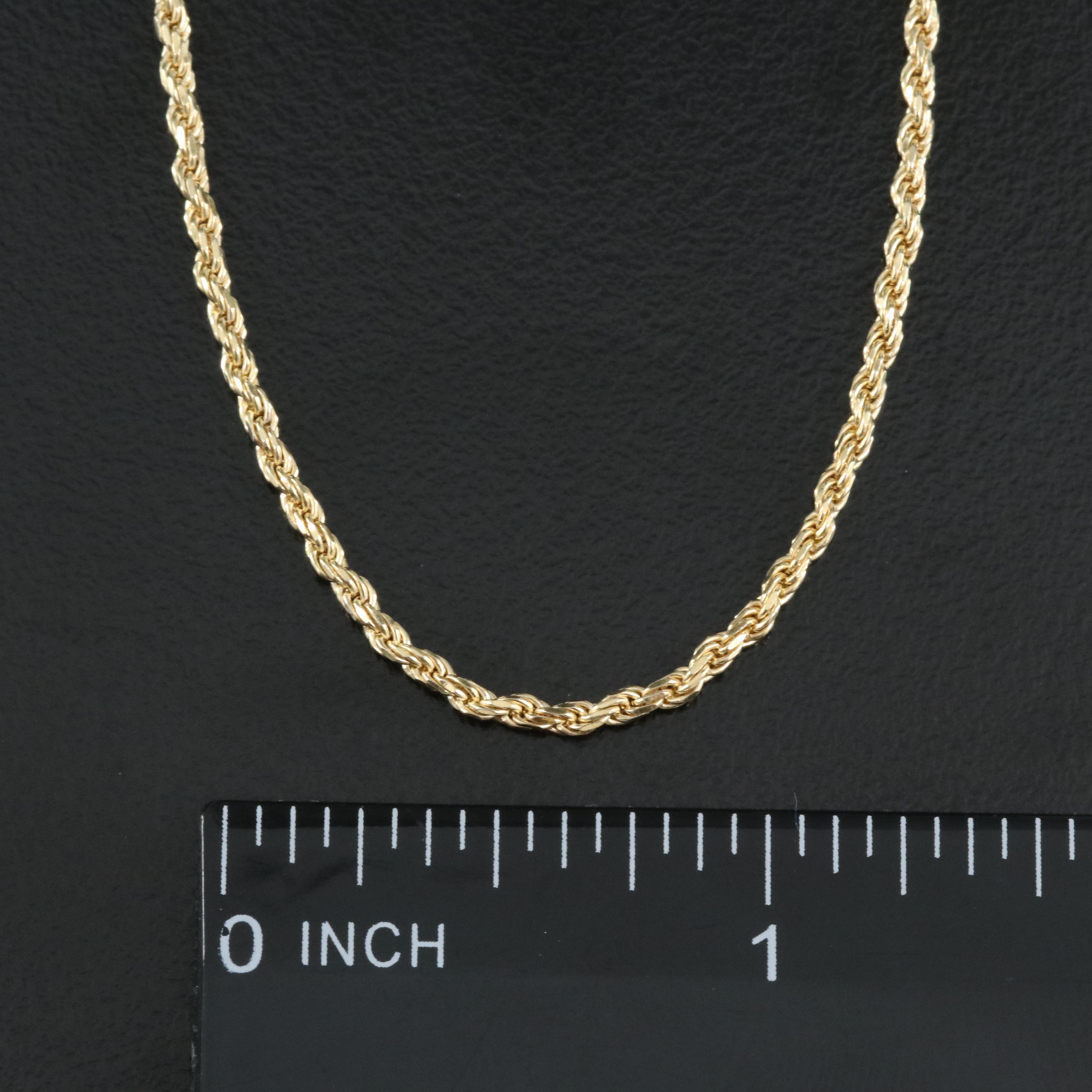 Italian Sterling Rope Chain