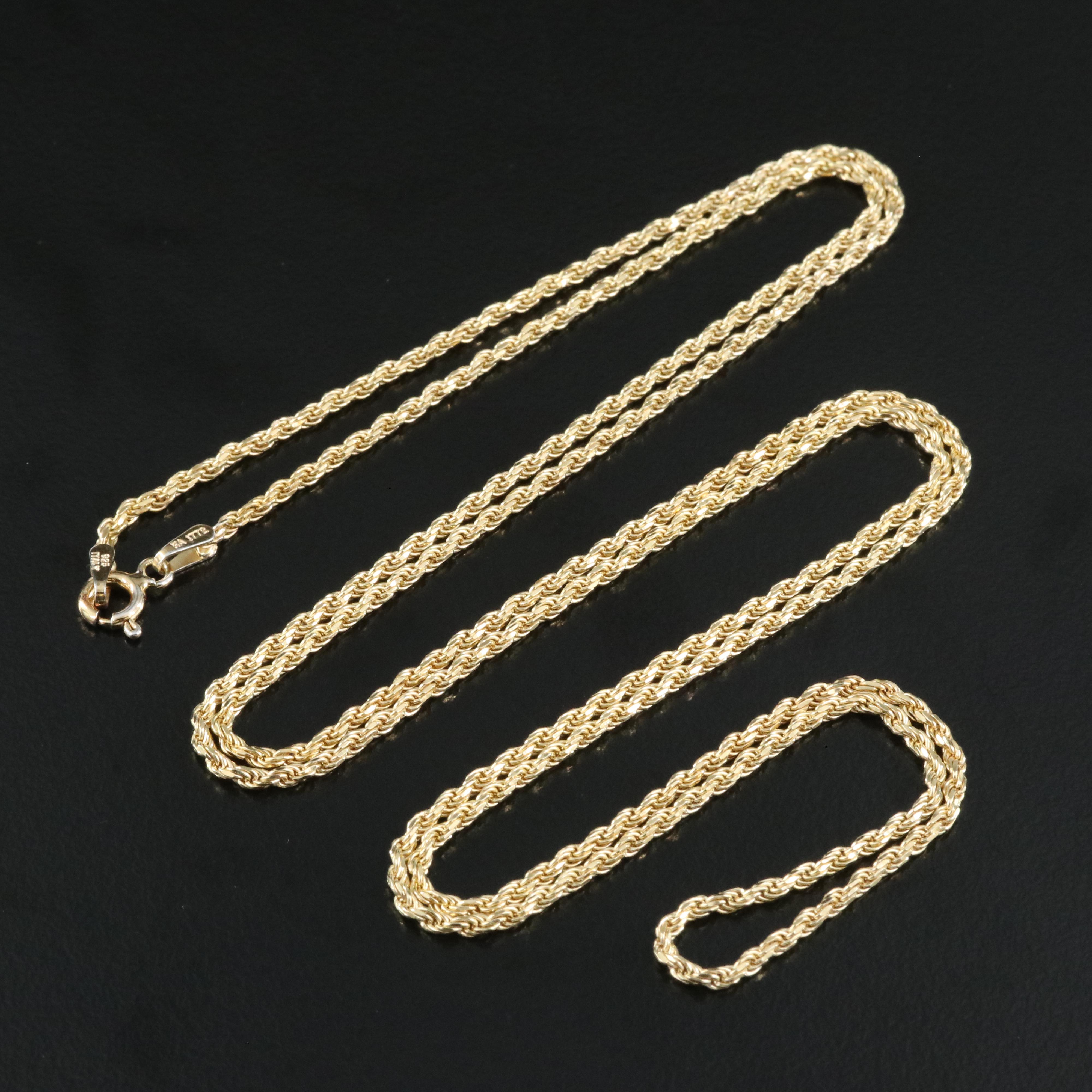 Italian Sterling Rope Chain