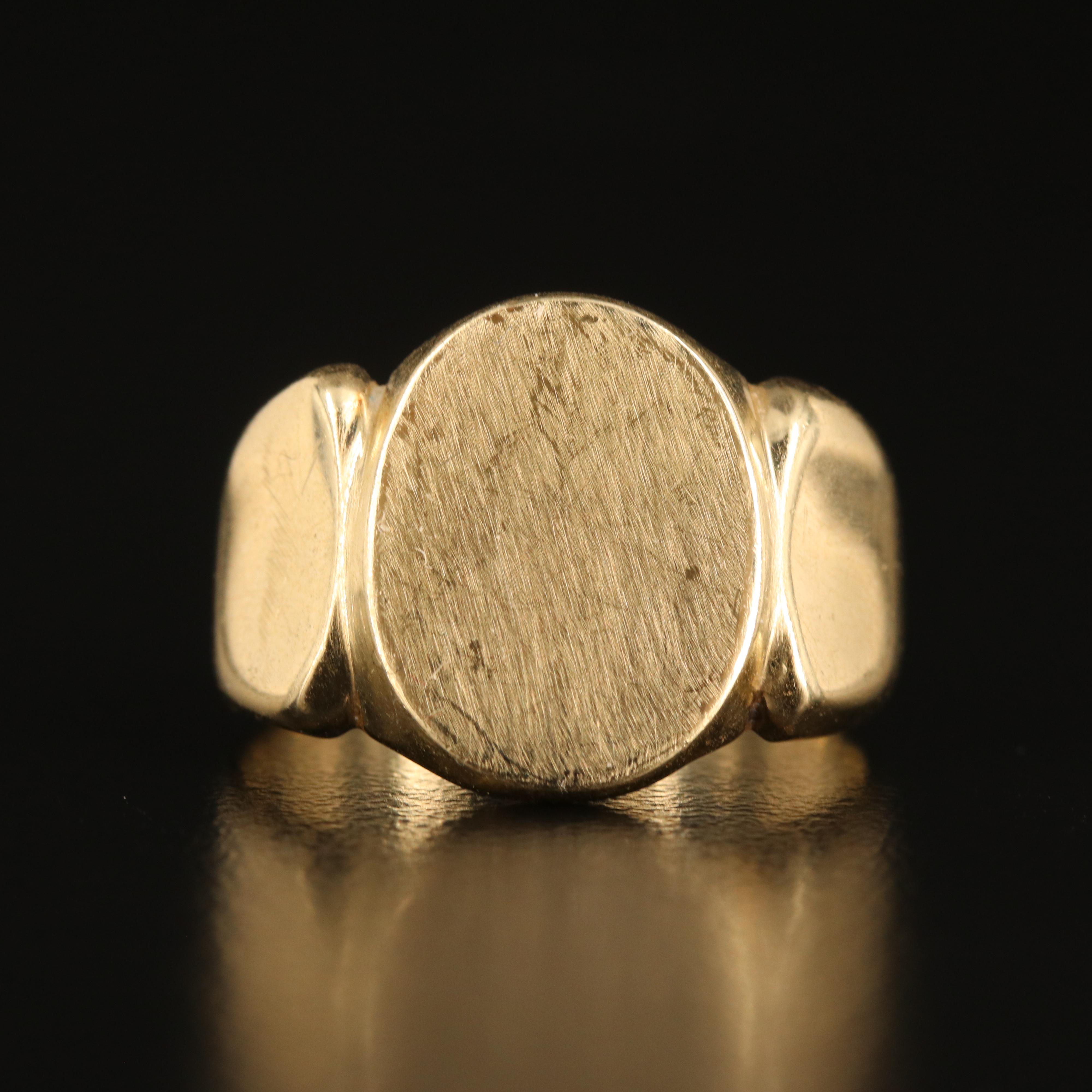 14K Signet Ring