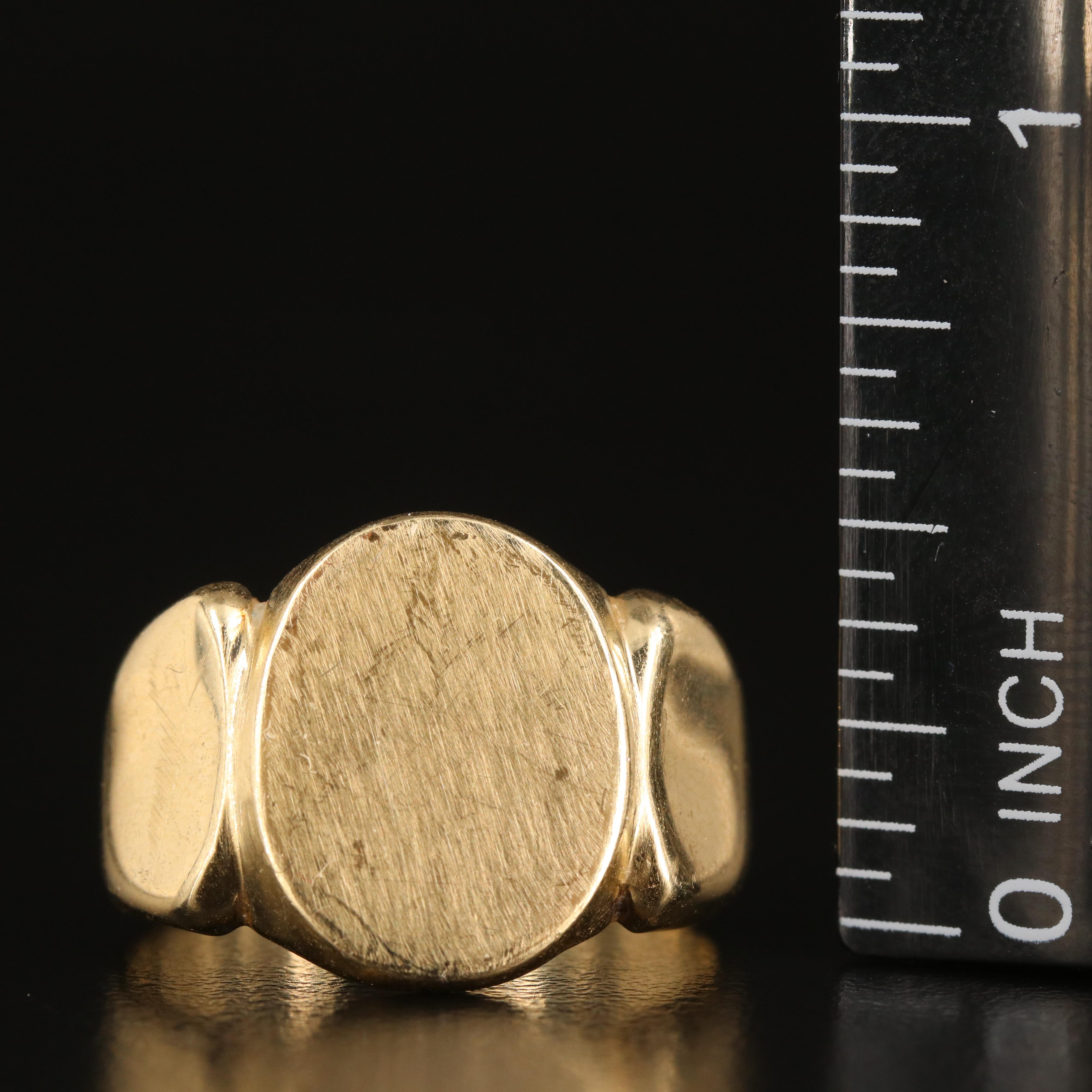 14K Signet Ring