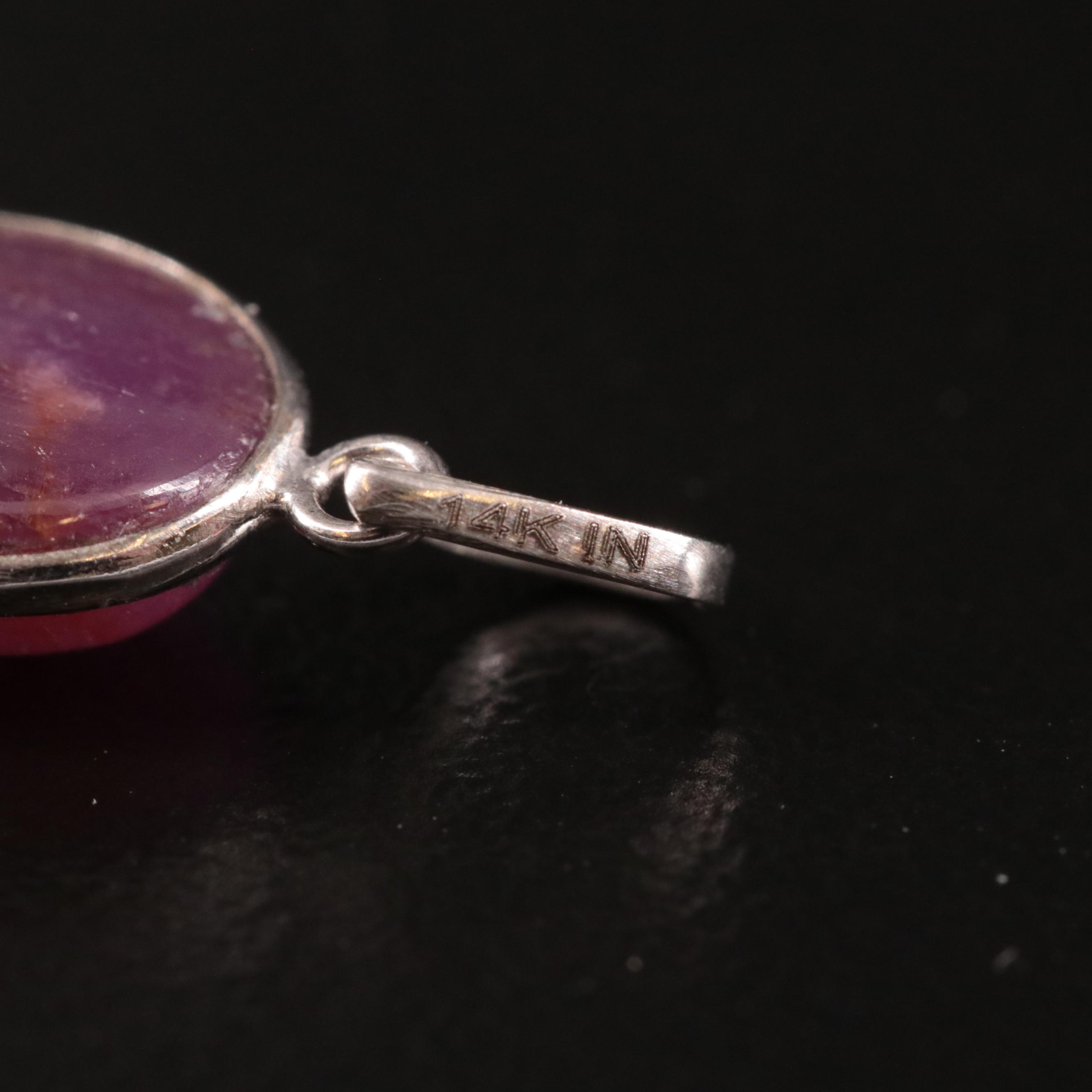 14K Filled Corundum Pendant