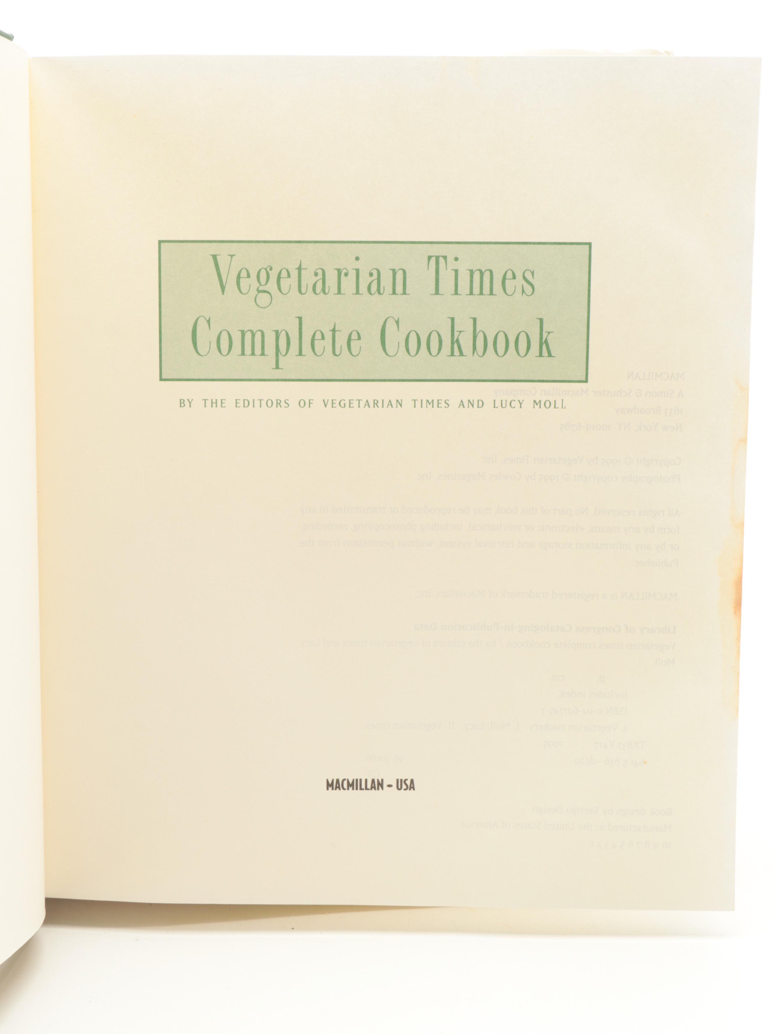 "Joy of Cooking," "Vegetarian Times Complete Cookbook" and More