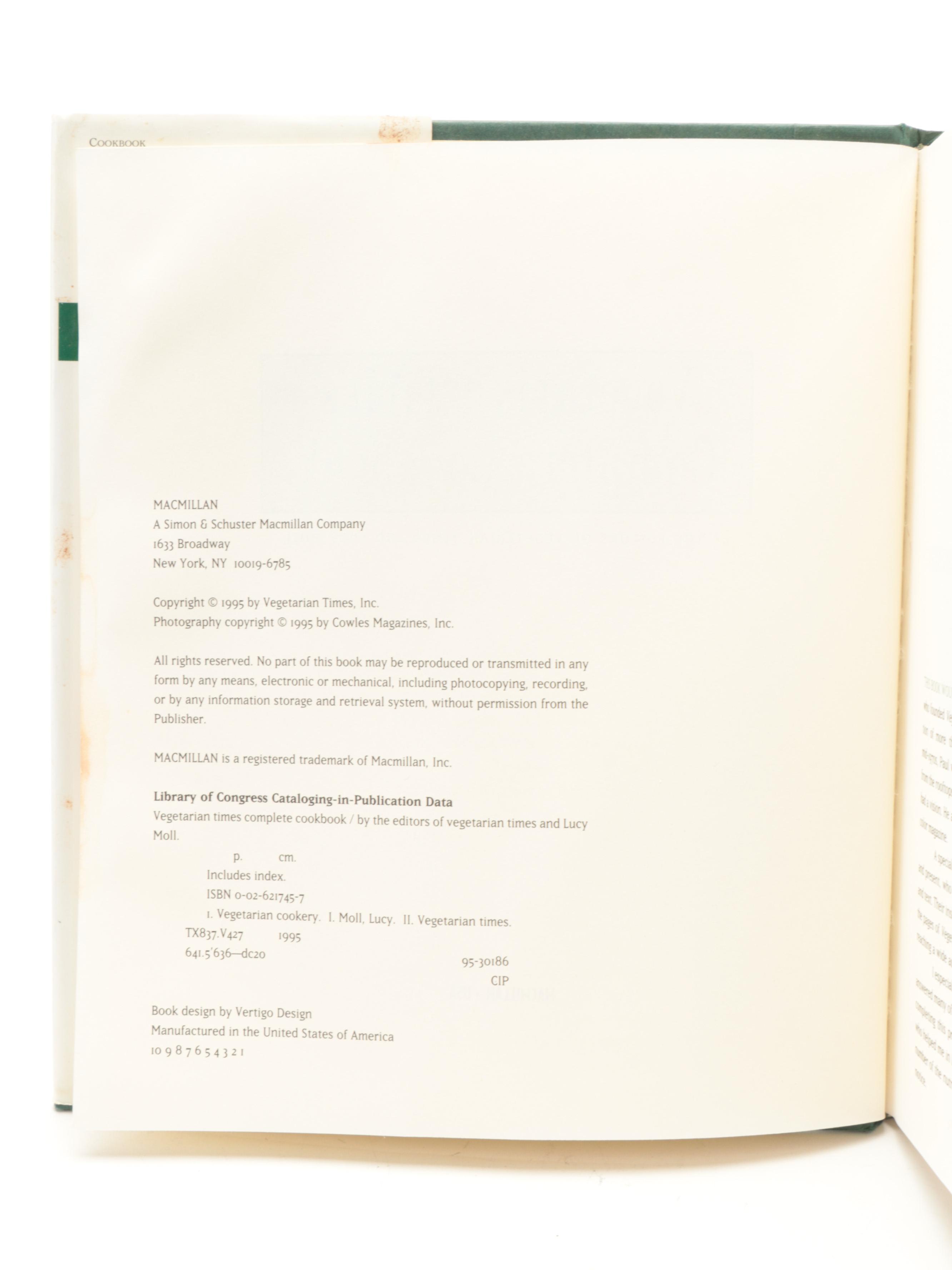 "Joy of Cooking," "Vegetarian Times Complete Cookbook" and More