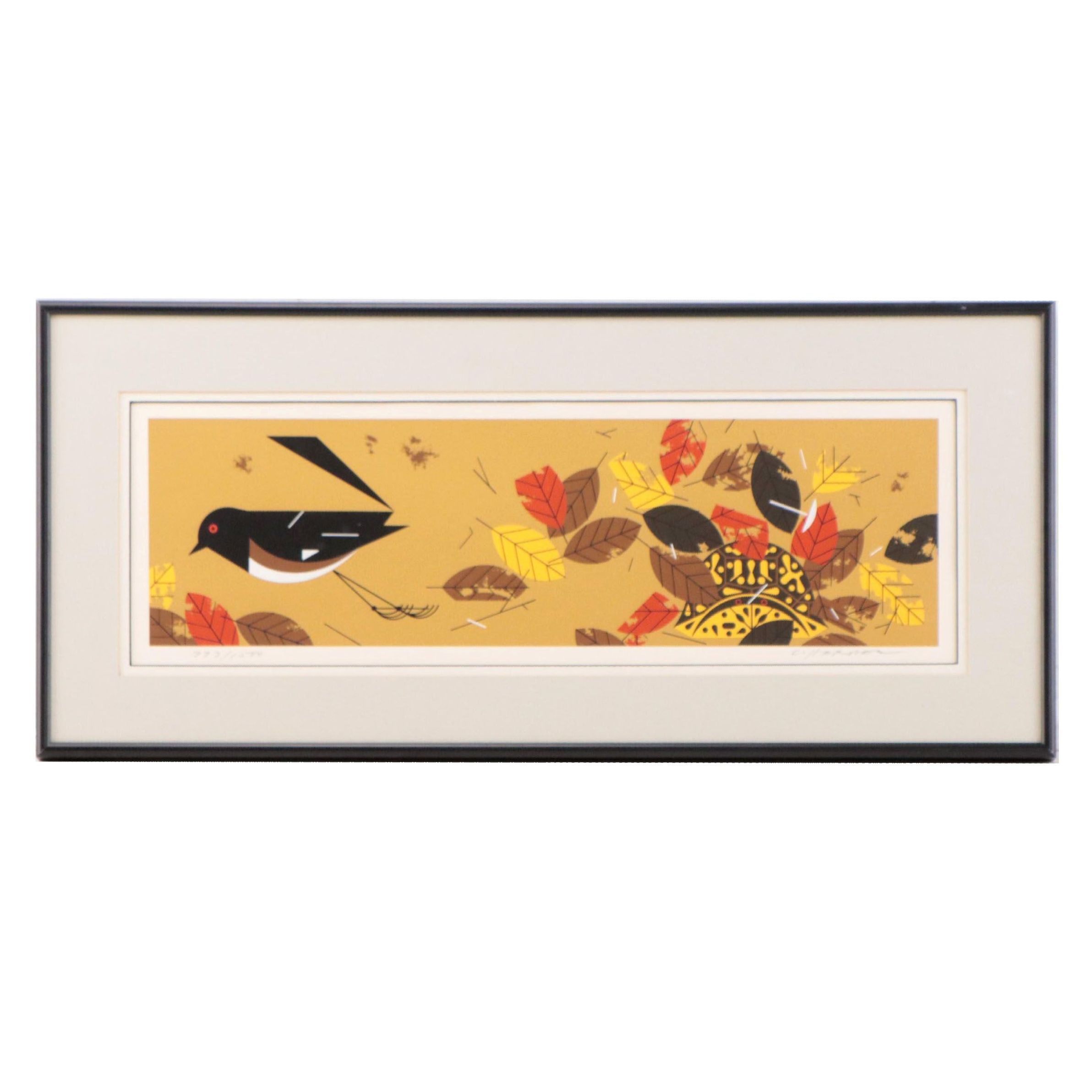 Charley Harper Serigraph "Box Turtle (Homebody)," 1972