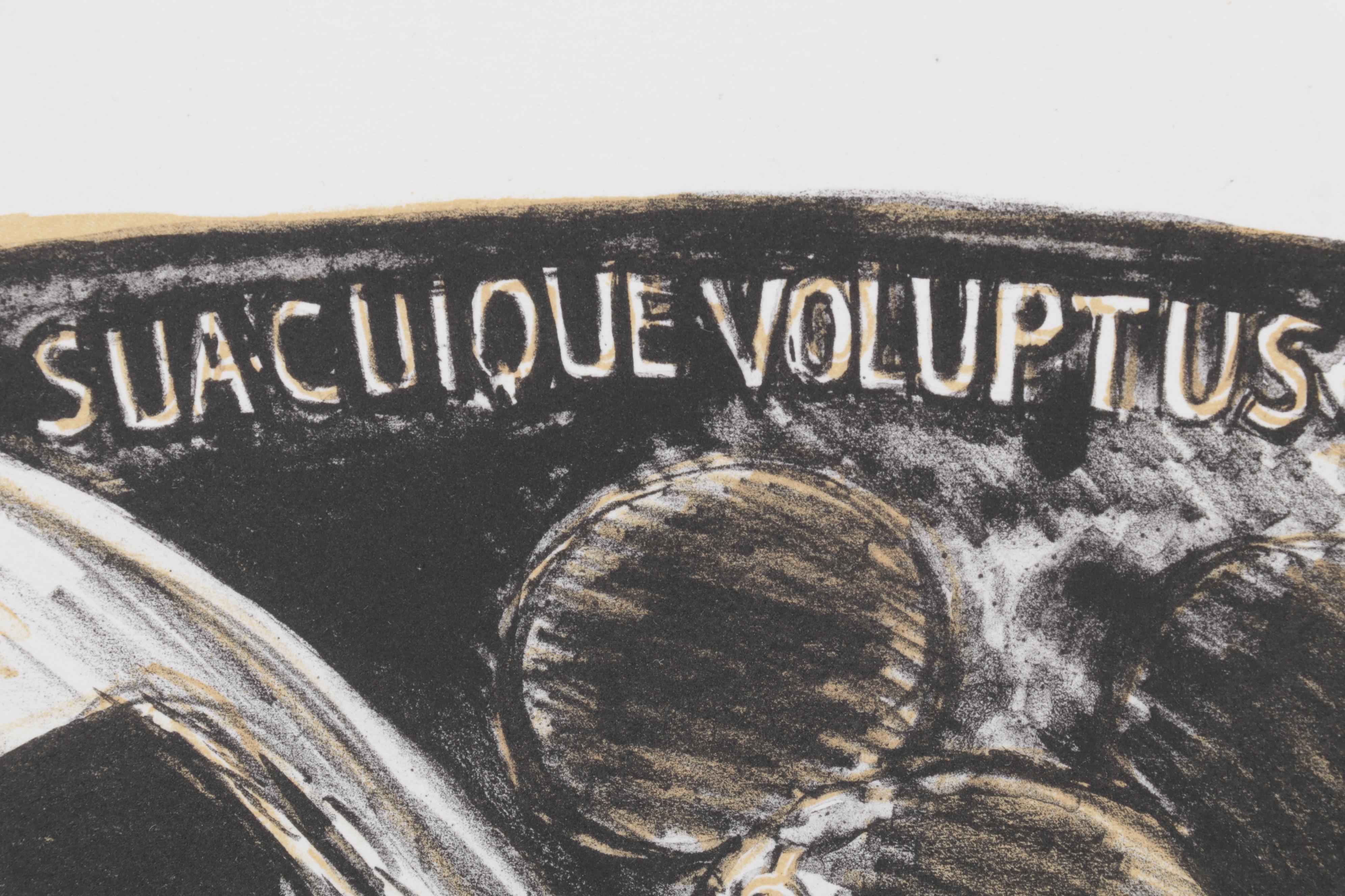 Sidney Chafetz Color Lithograph "Mirror Image," 1996