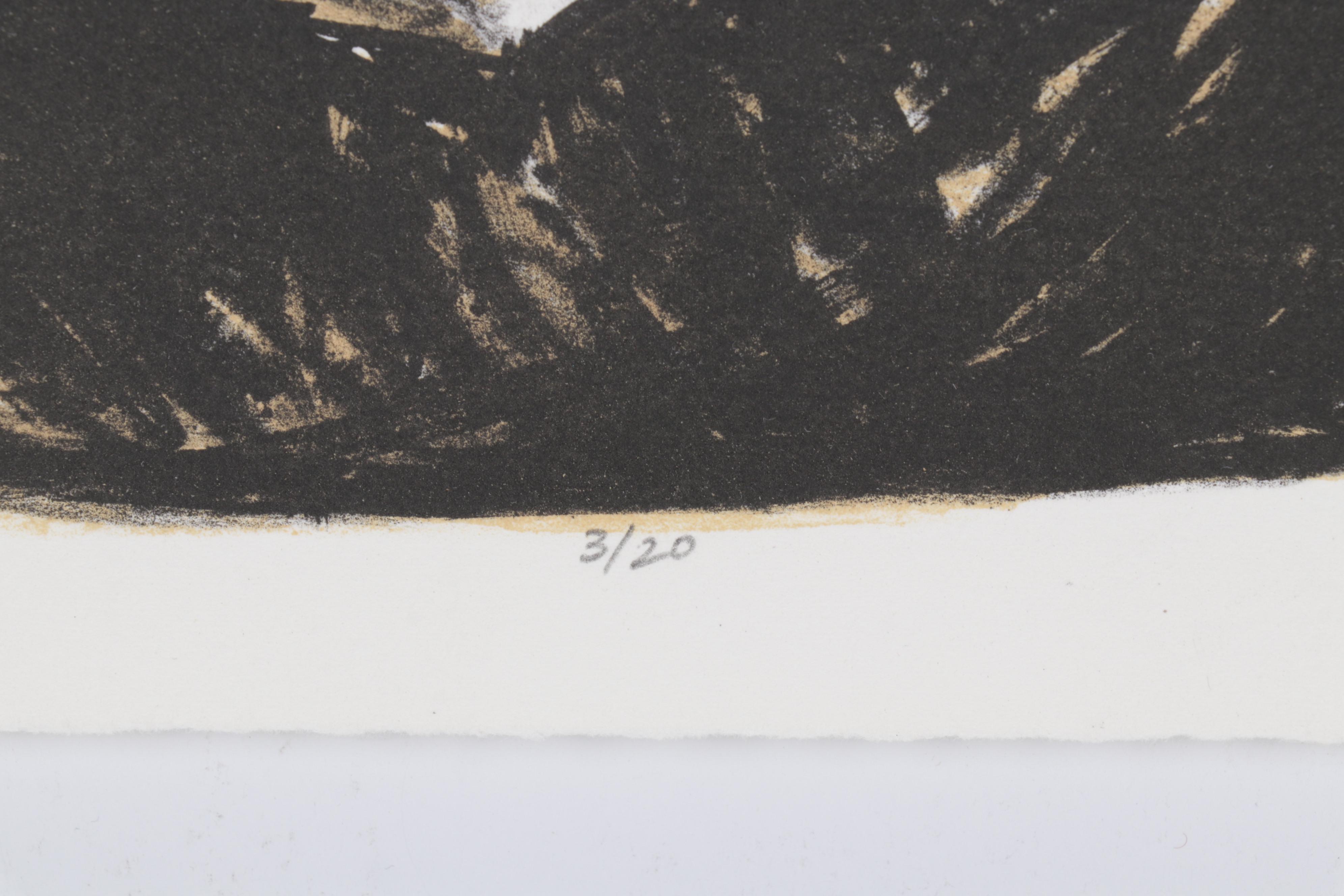 Sidney Chafetz Color Lithograph "Mirror Image," 1996