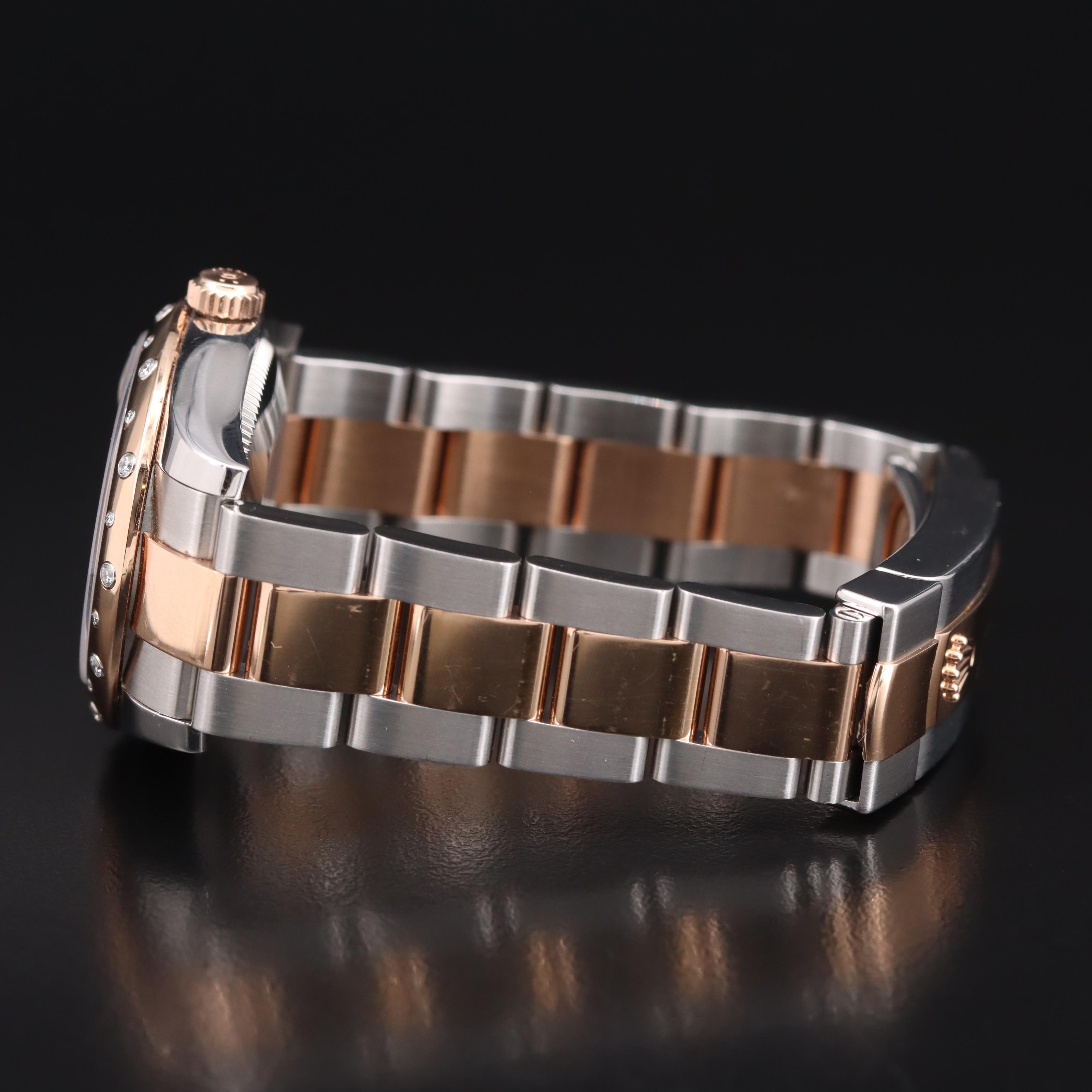 18K Everose and Stainless Steel Rolex Datejust Diamond Watch