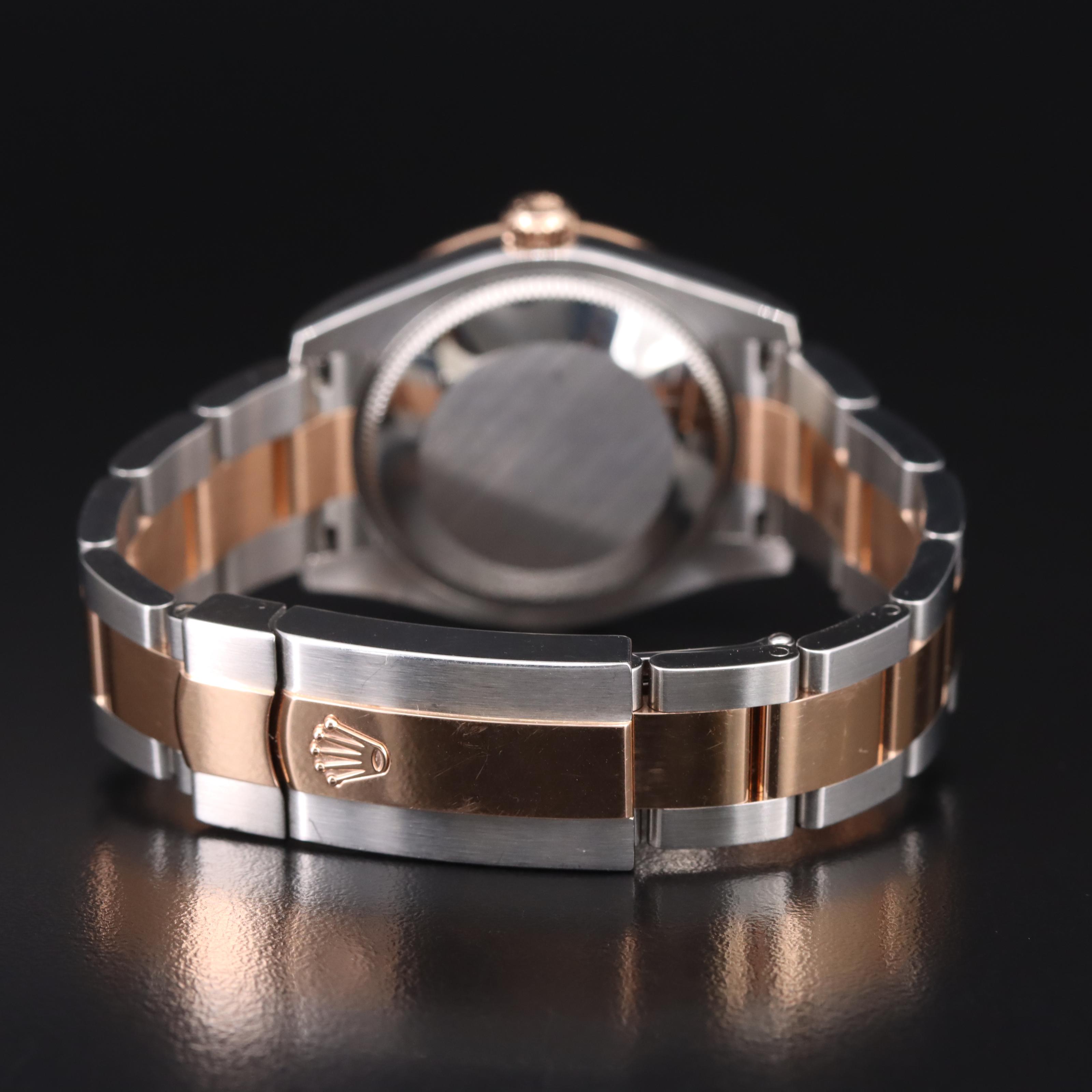 18K Everose and Stainless Steel Rolex Datejust Diamond Watch