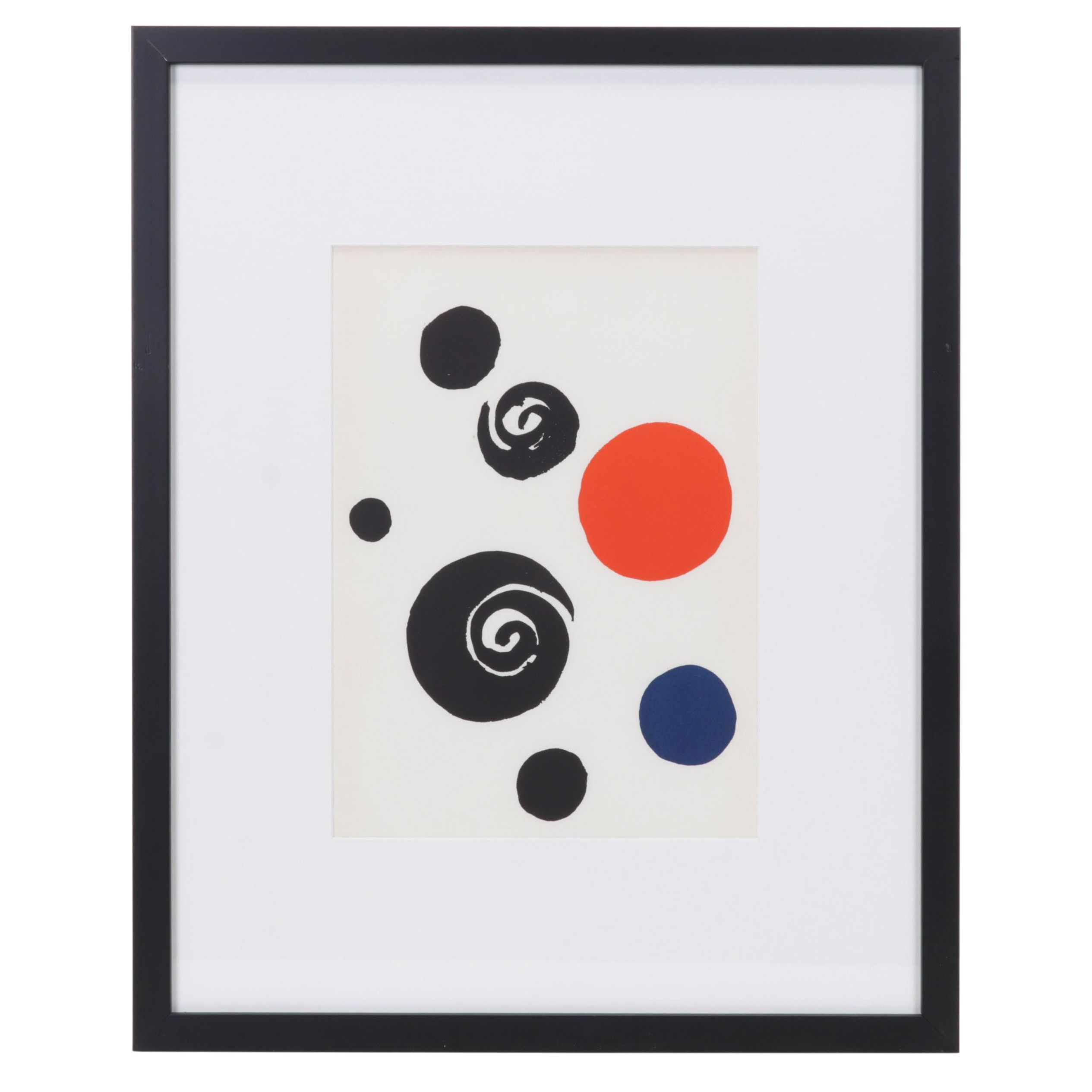 Lithograph After Alexander Calder From Musée National Exposition Catalog, 1965
