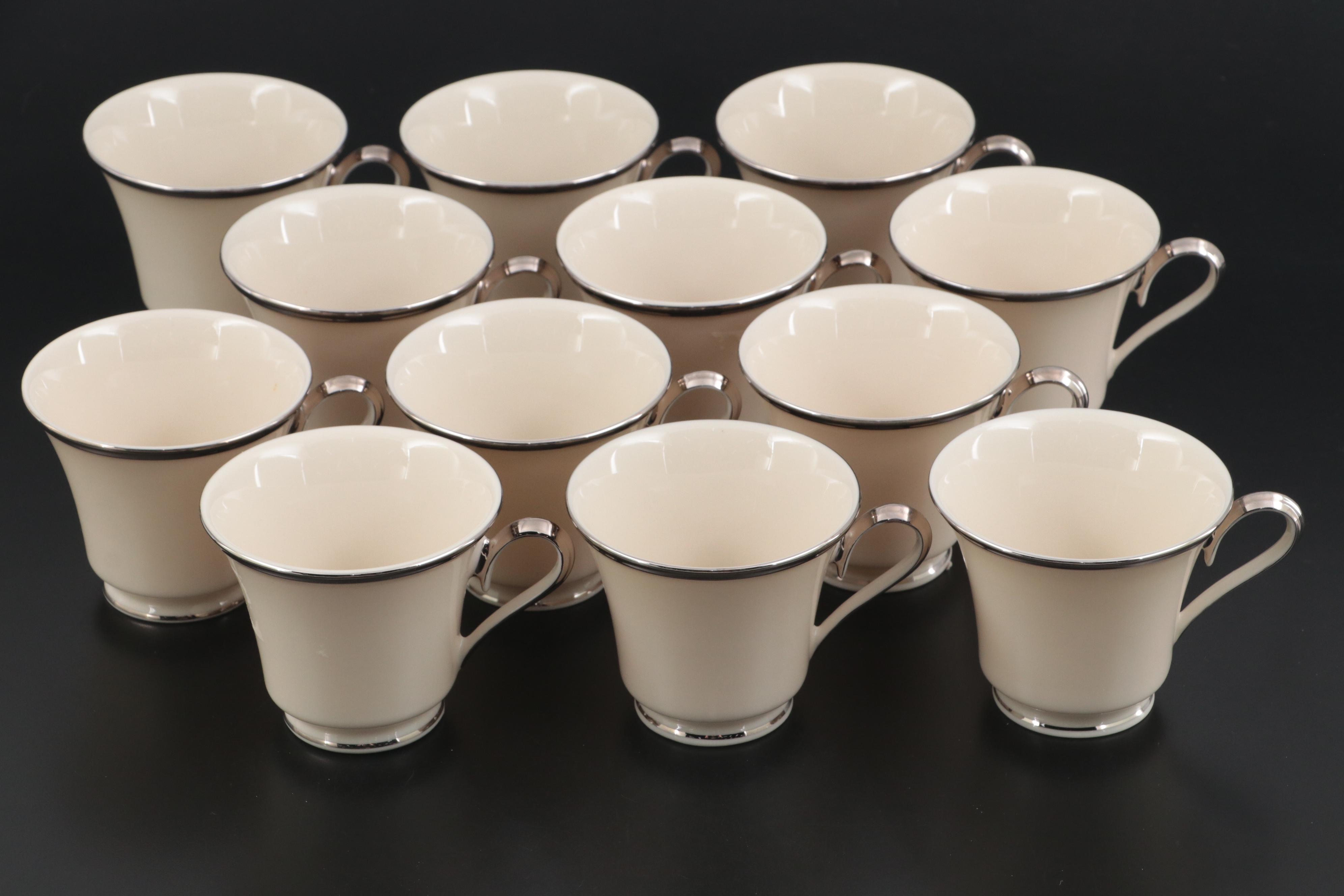 Lenox Bone China "Solitaire" Platinum Trim Tableware