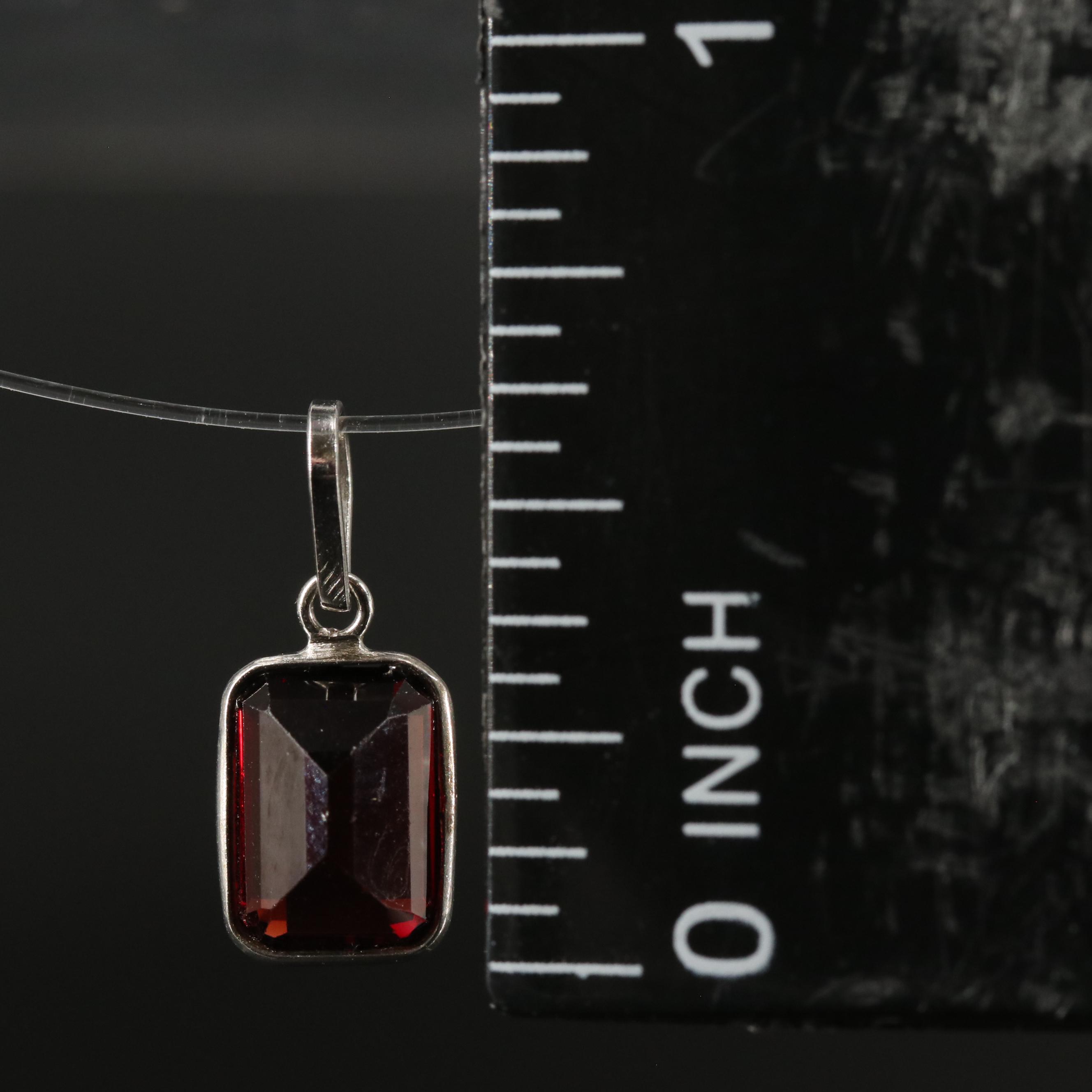 14K Garnet Pendant