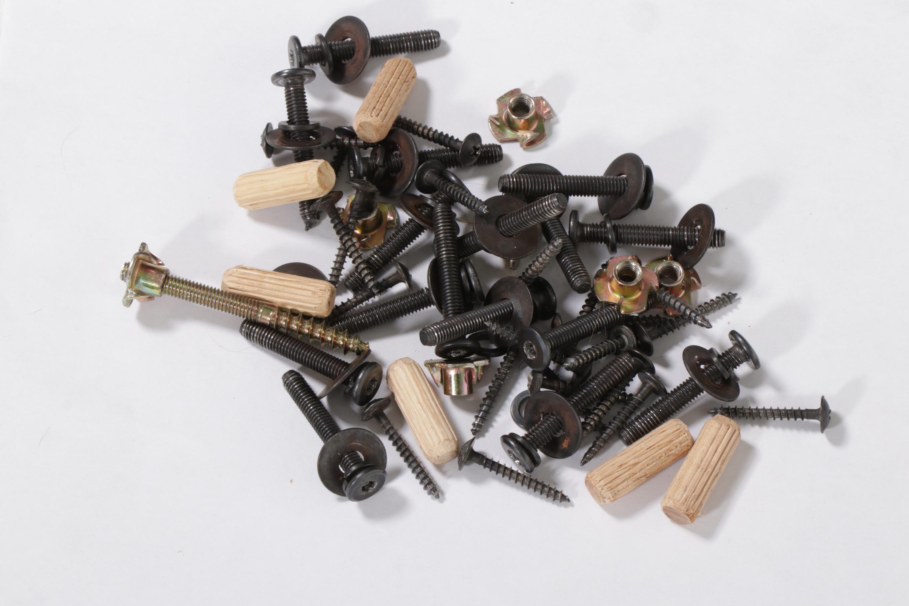 American Signature Mission Style King Size Storage Bed and Nightstands