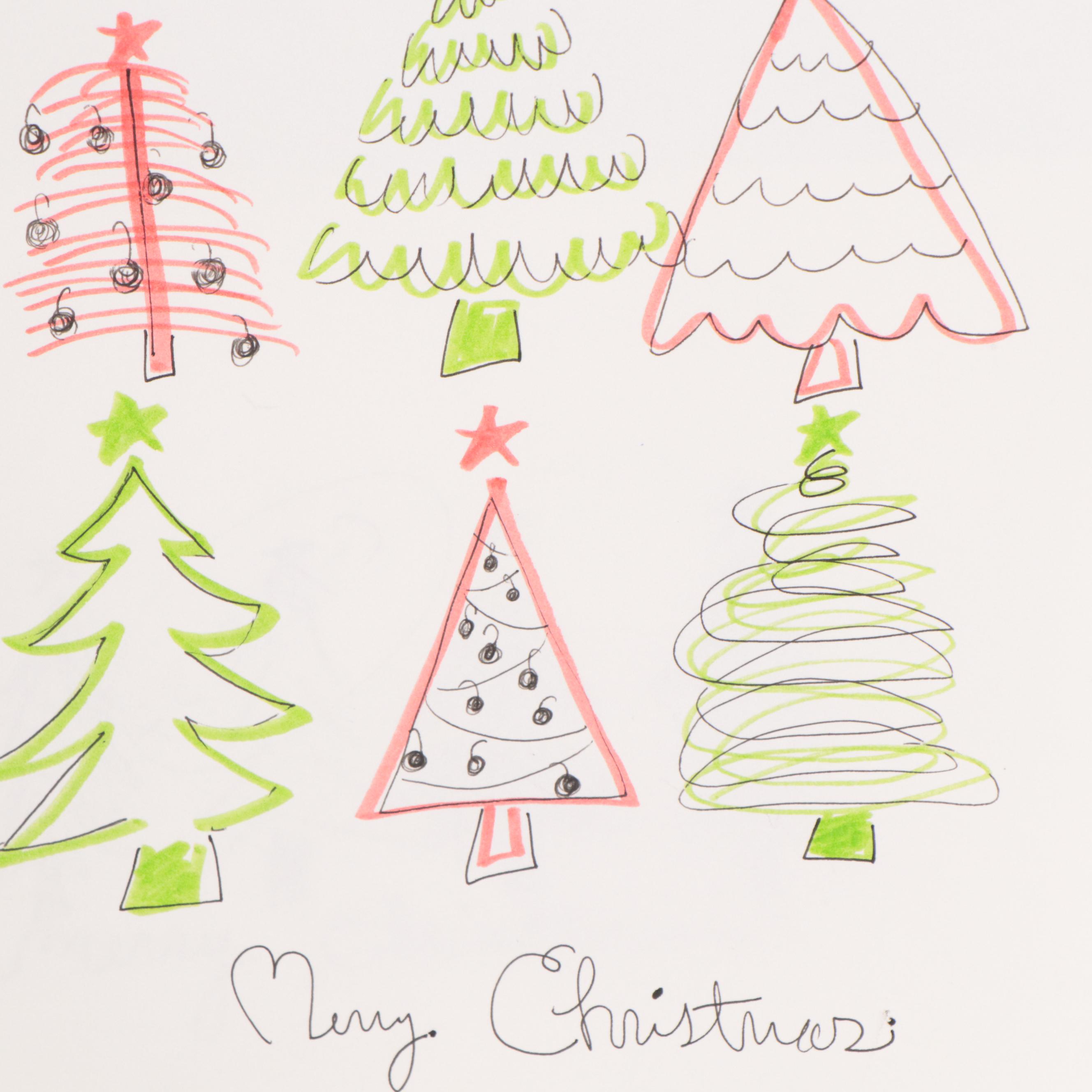 Kait Roberts Mixed Media Drawings, 21st Century