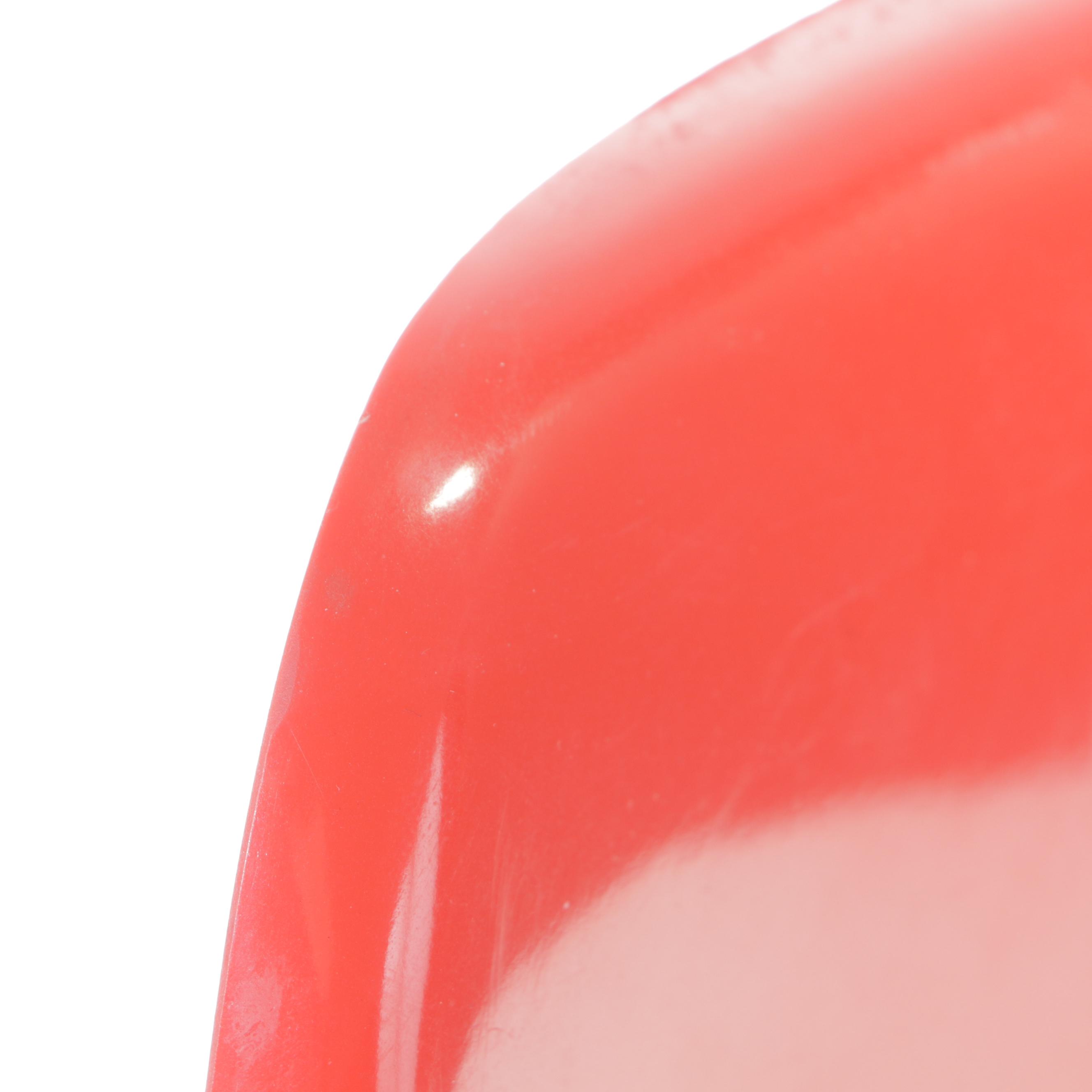 Pair of Steen Østergaard for Cado "Model 290" Red Molded Plastic Stacking Chairs