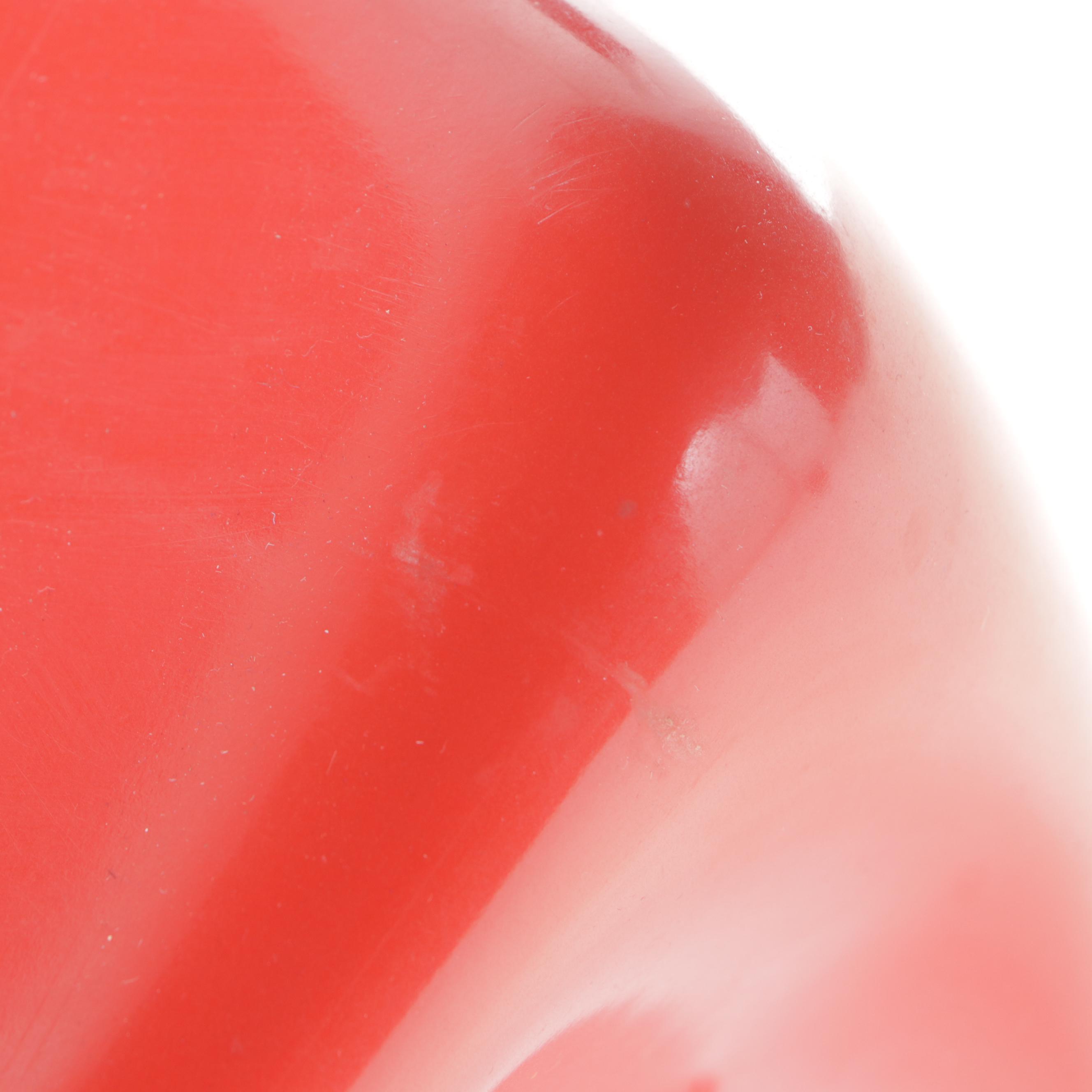 Pair of Steen Østergaard for Cado "Model 290" Red Molded Plastic Stacking Chairs