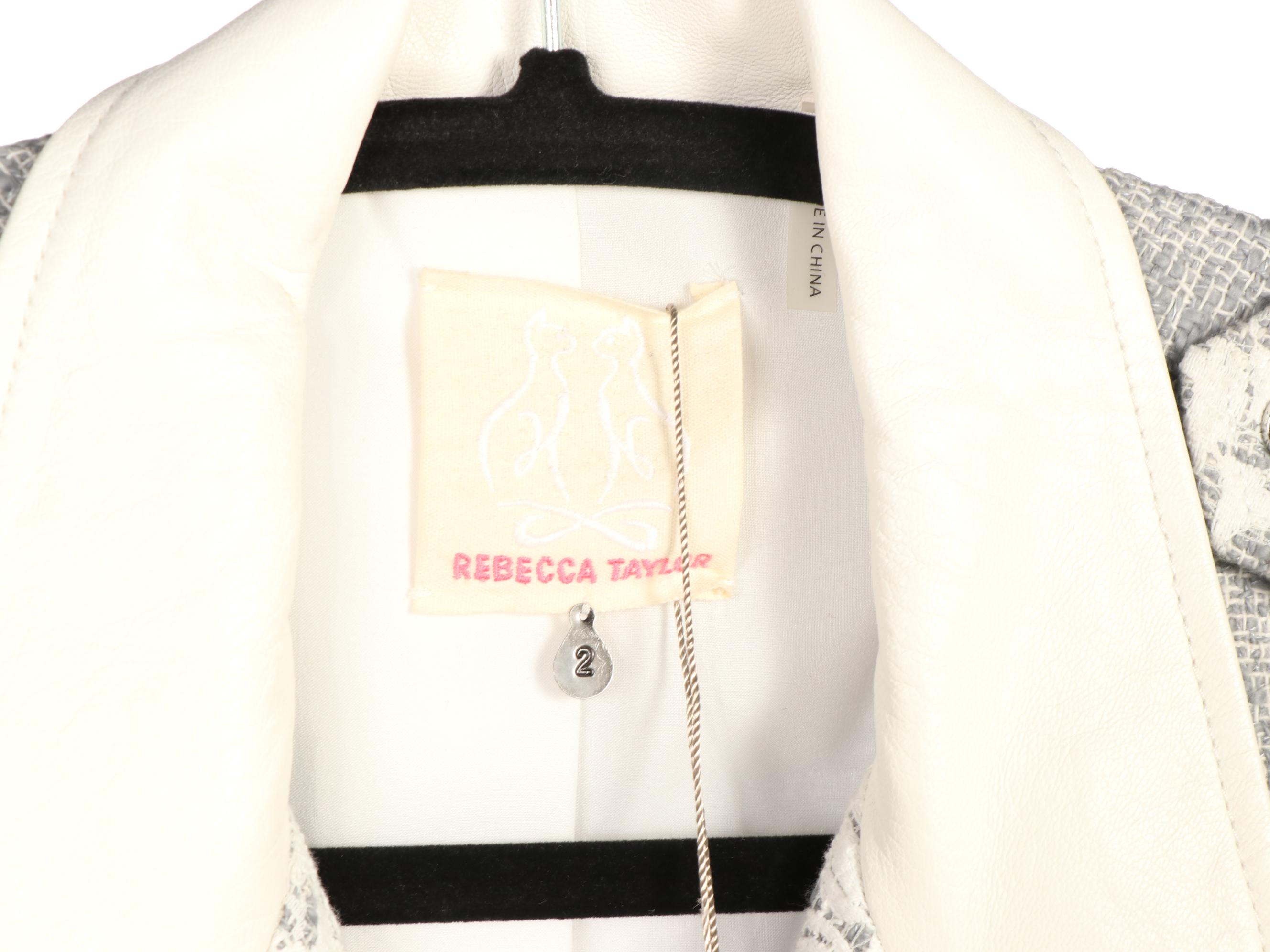 Rebecca Taylor and Caché Tweed Crop Jackets with Ann Taylor Button-Down Shirt