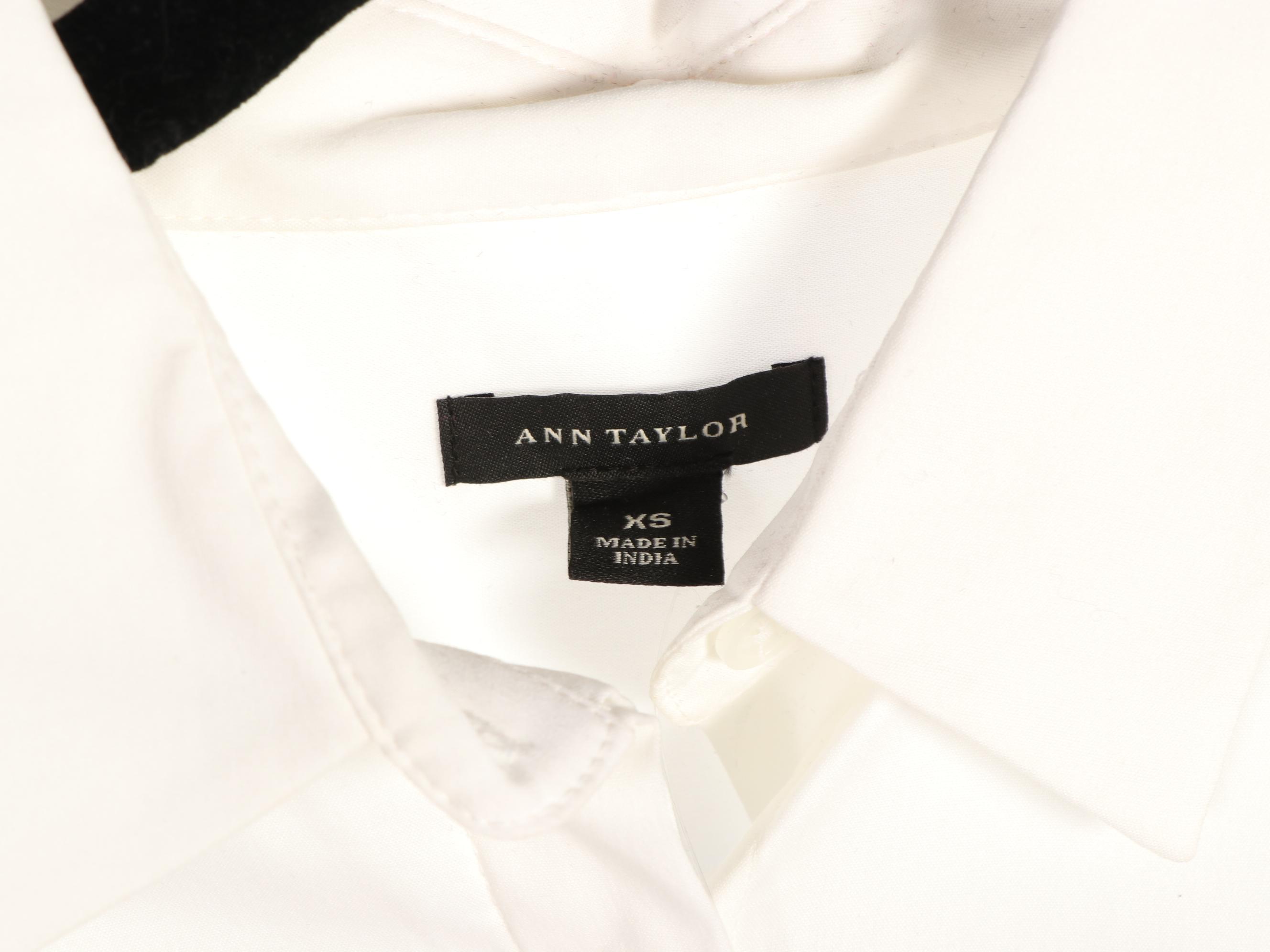 Rebecca Taylor and Caché Tweed Crop Jackets with Ann Taylor Button-Down Shirt